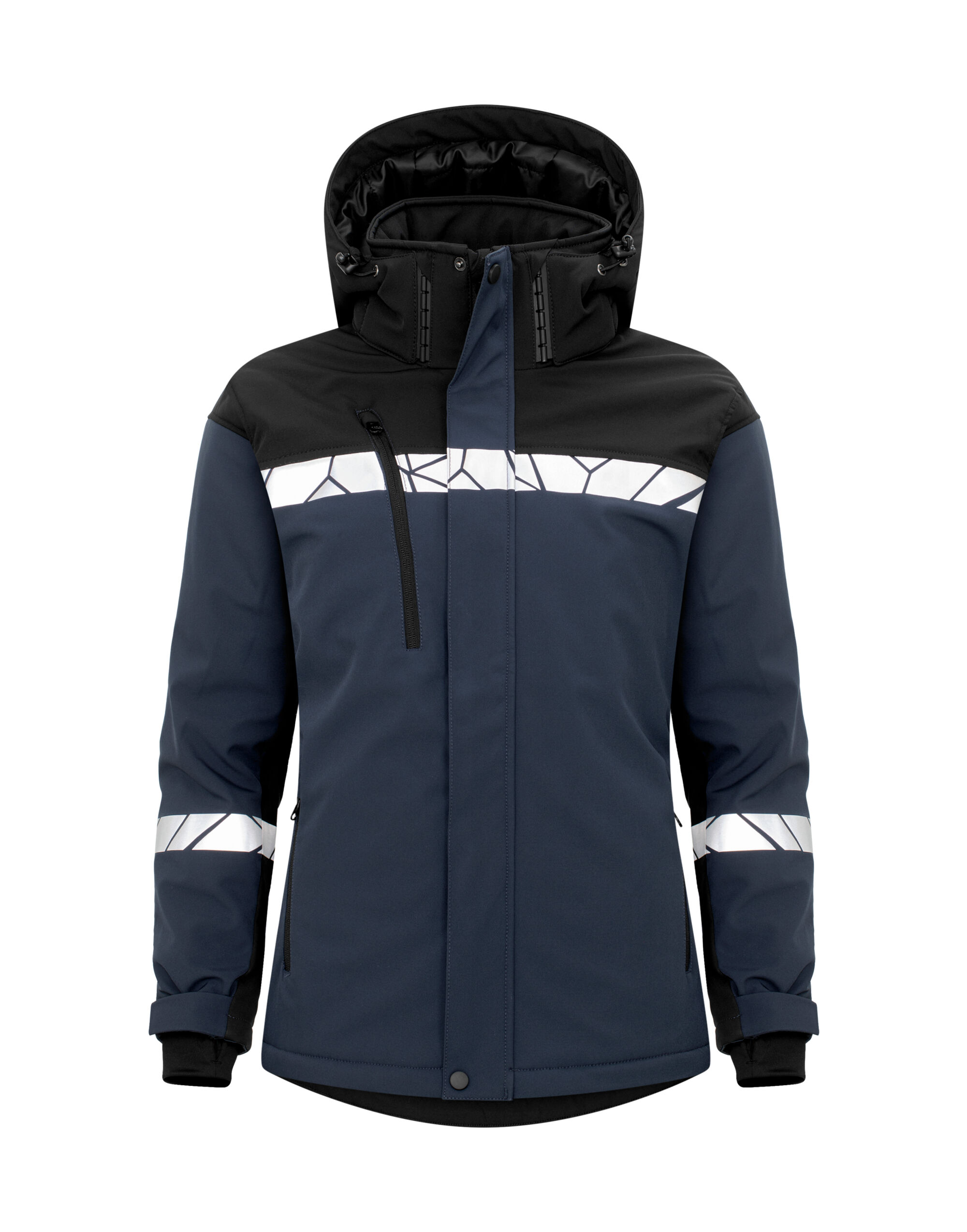 PJ647418 Progression 7418 Ladies Padded Softshell Jacket Navy/Black