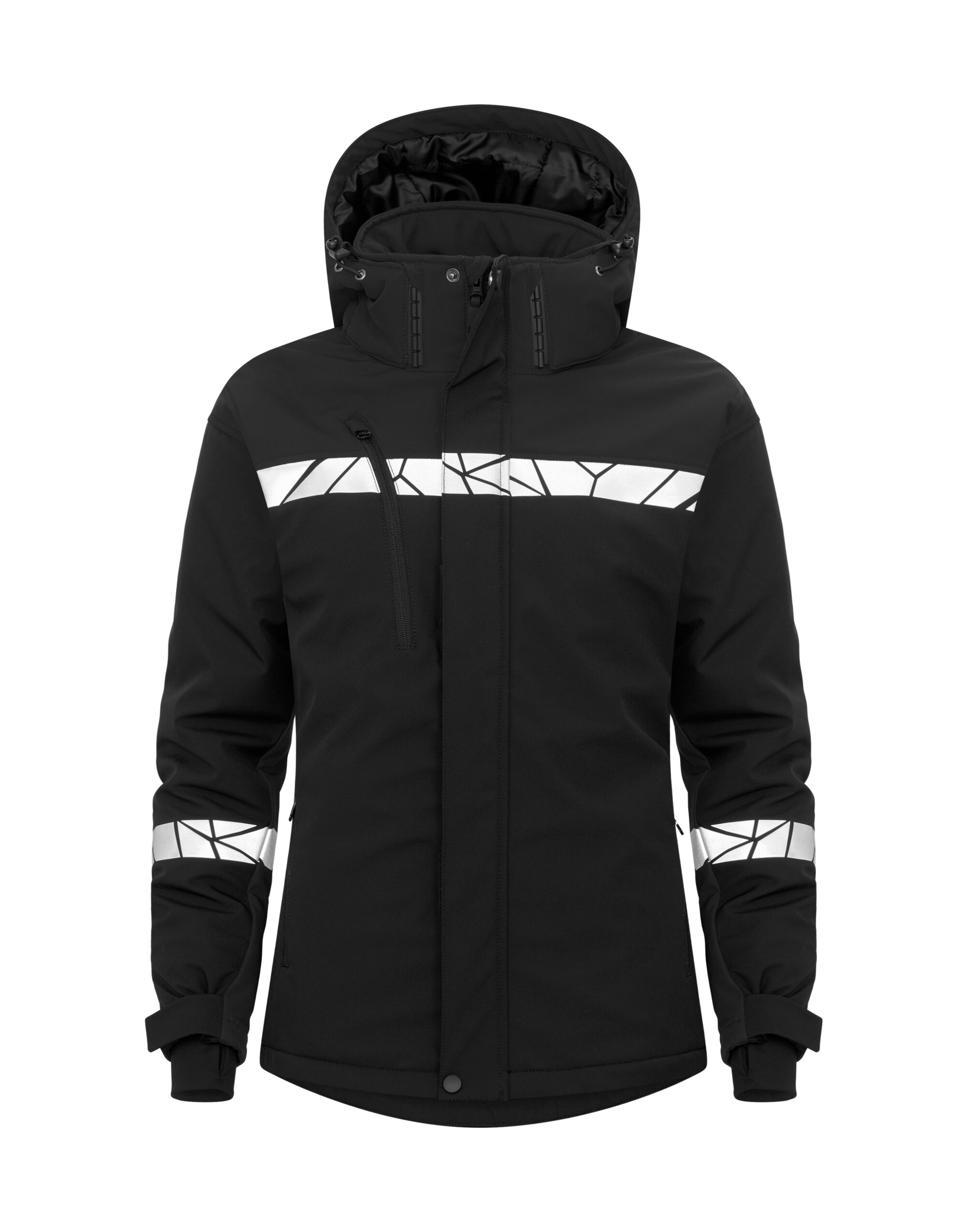PJ647418 Progression 7418 Ladies Padded Softshell Jacket Black/Black