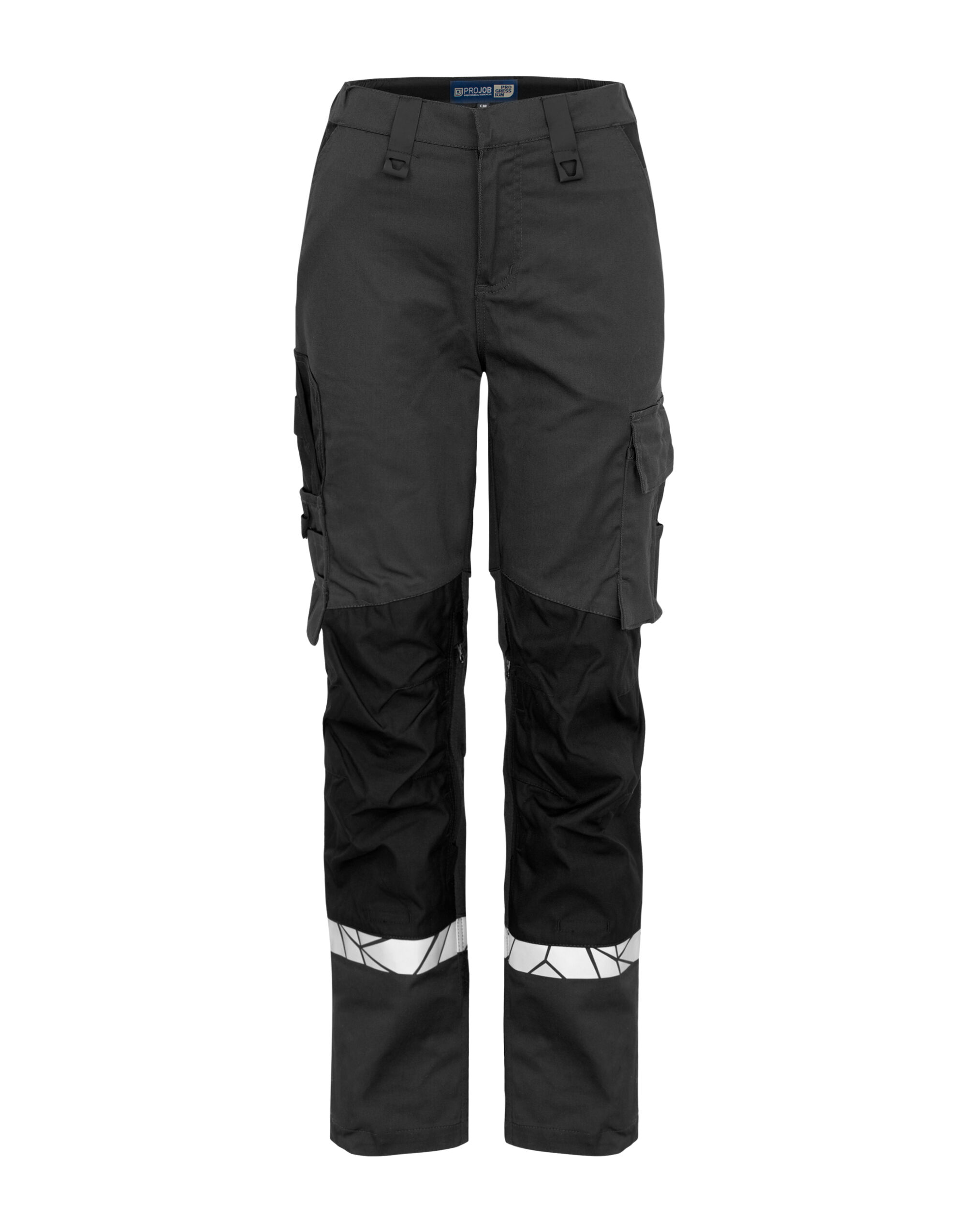 PJ647512 Progression 7512 Ladies Workpant Knee Protection Grey/Black