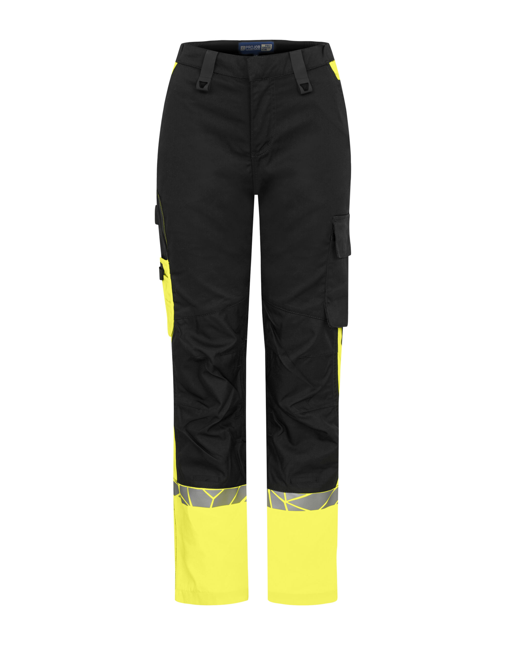 PJ647512 Progression 7512 Ladies Workpant Knee Protection Black/Yellow