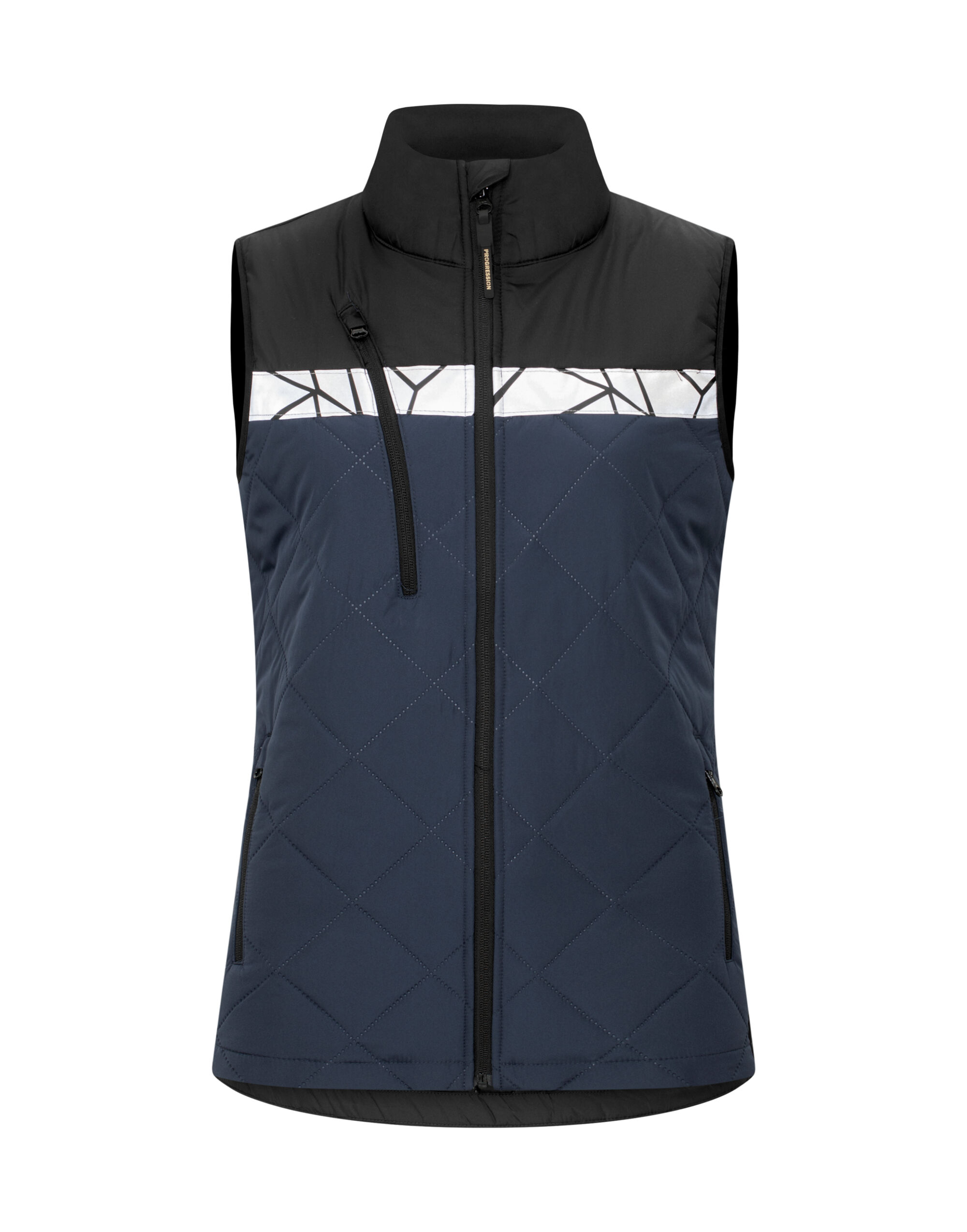 PJ647701 Progression 7701 Ladies Quilted Vest Navy/Black