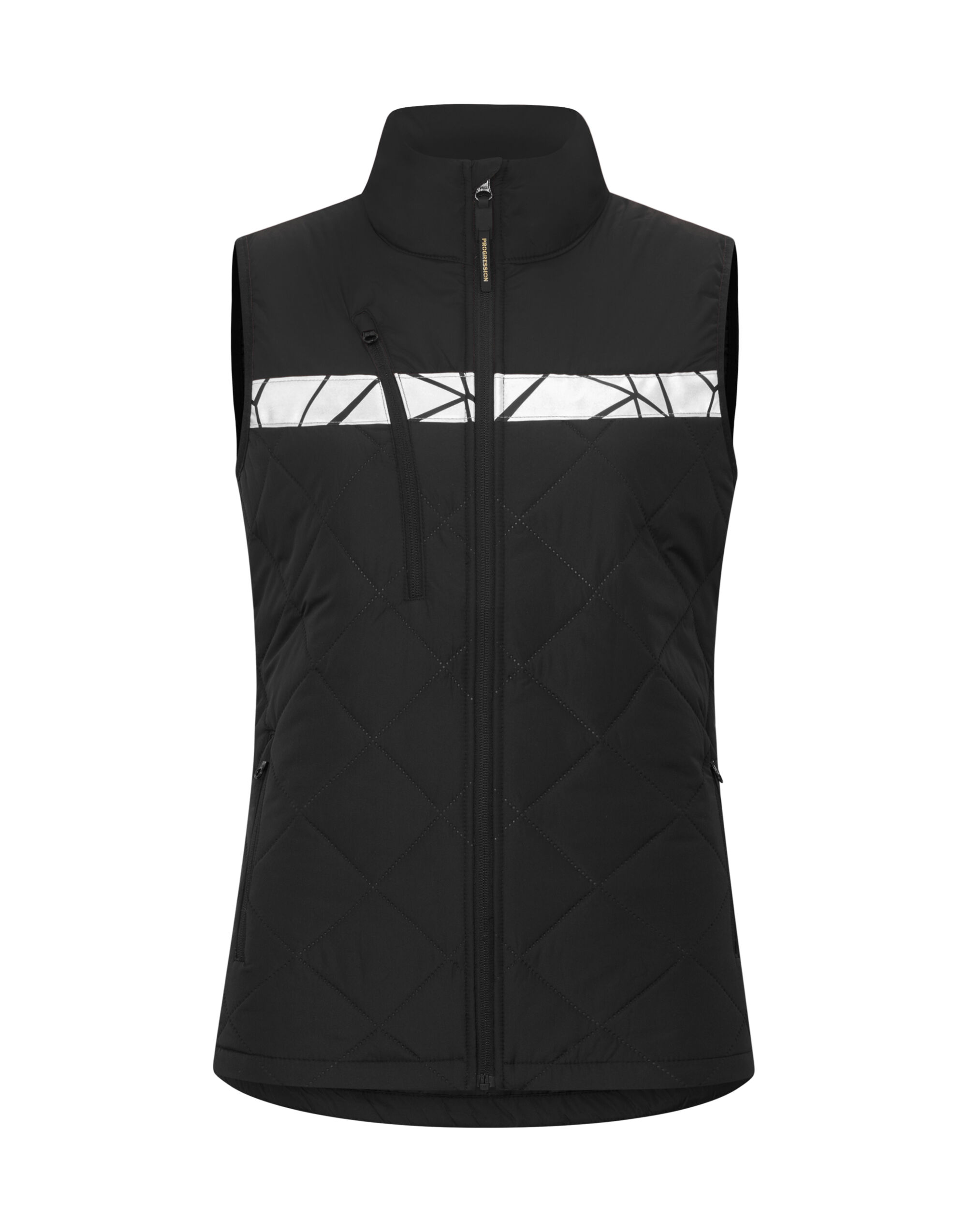 PJ647701 Progression 7701 Ladies Quilted Vest Black/Black