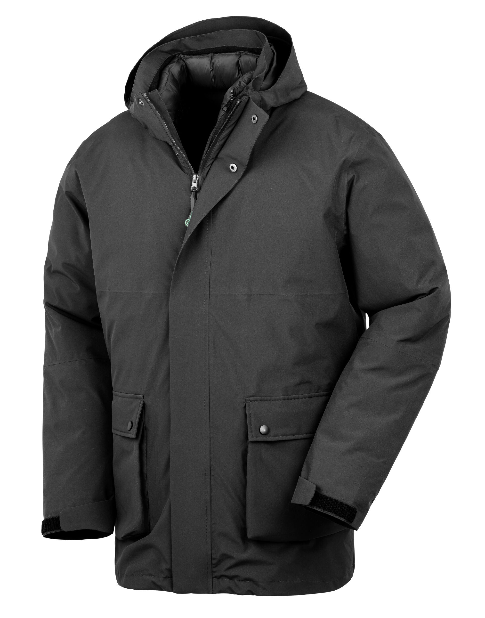 R920X Recycled 3-in-1 Padded Ripstop Jacket Black