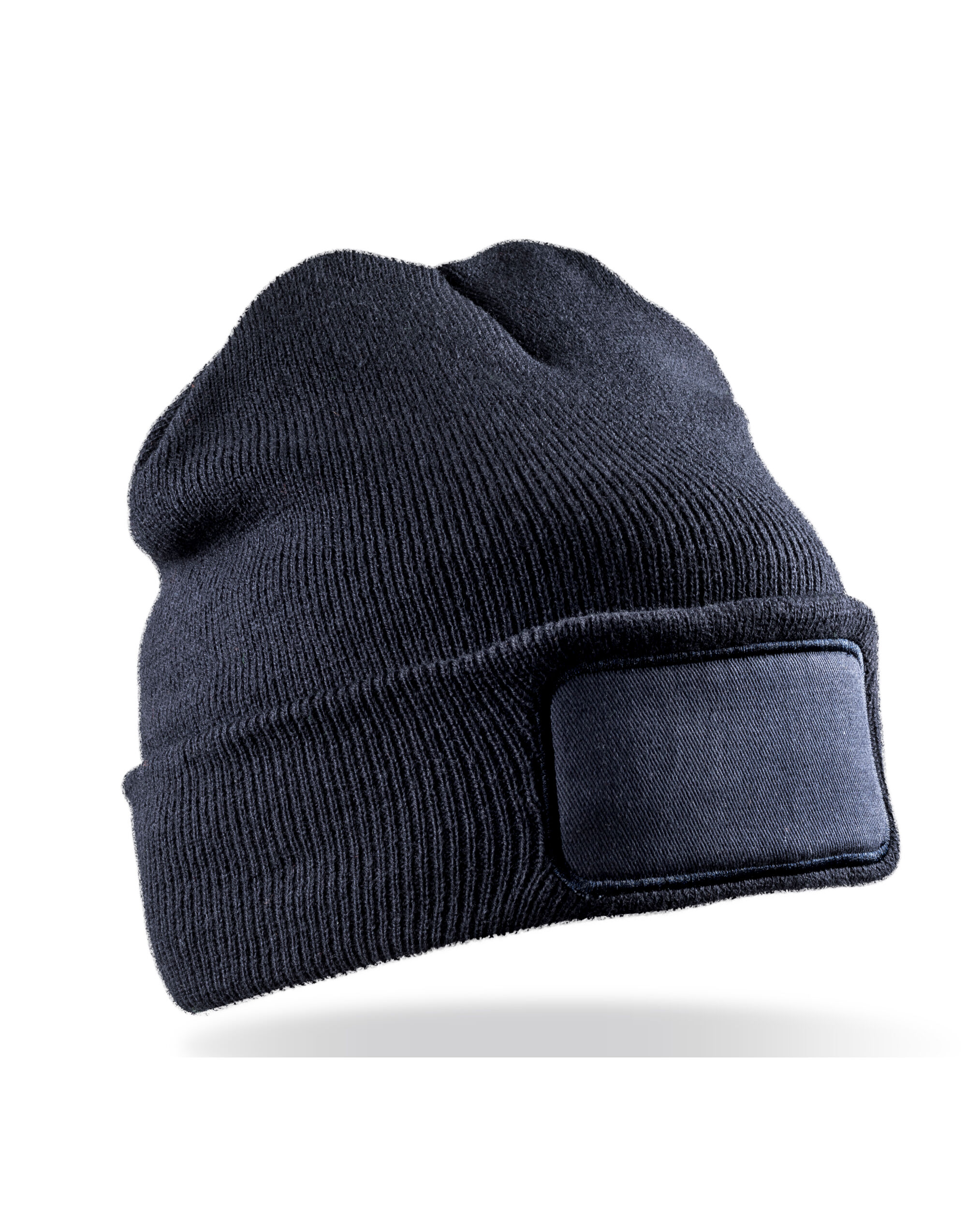 RC927X Recycled Double Knit Printers Beanie Navy
