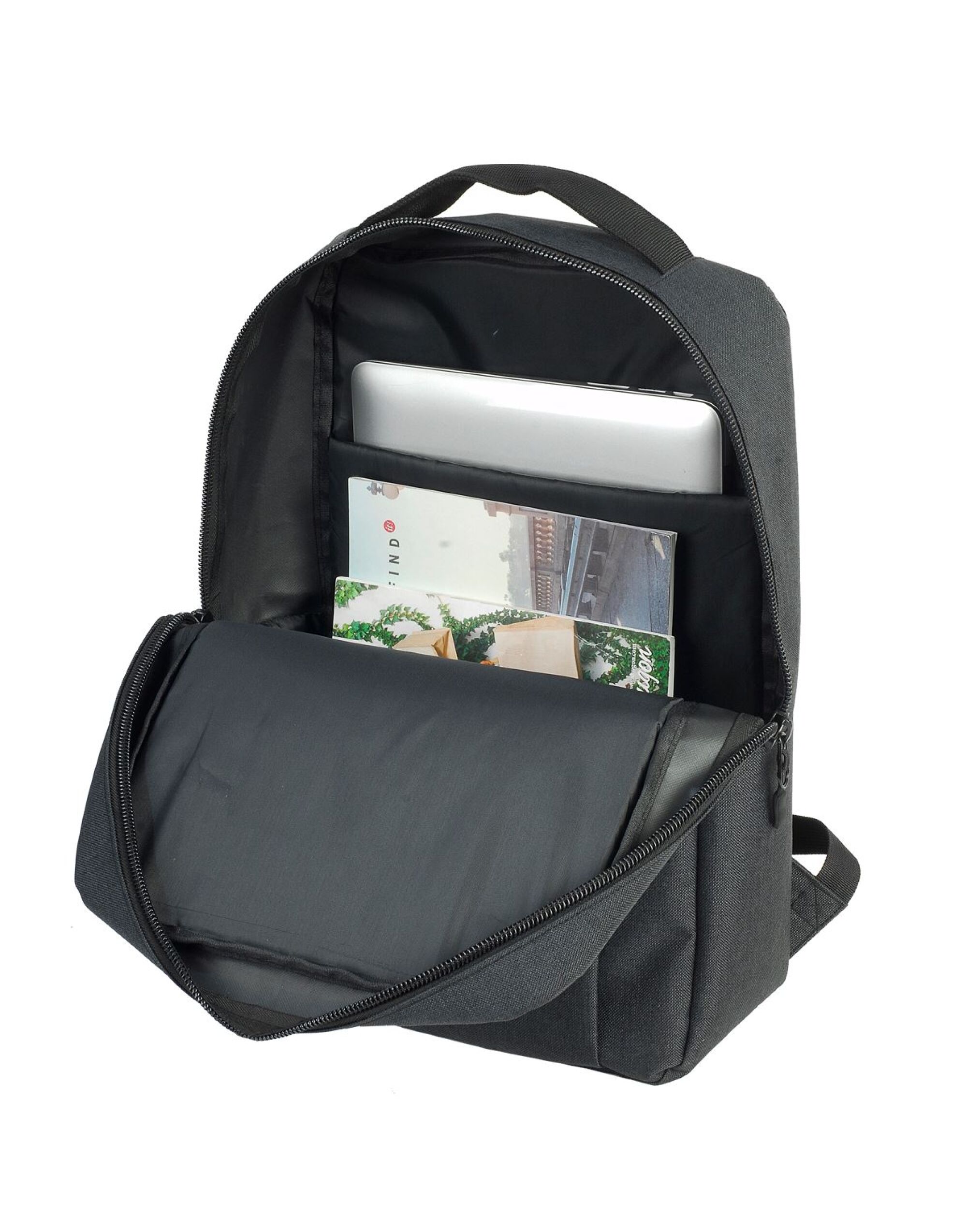 SH5801 Sembach Basic Laptop Backpack Black Melange