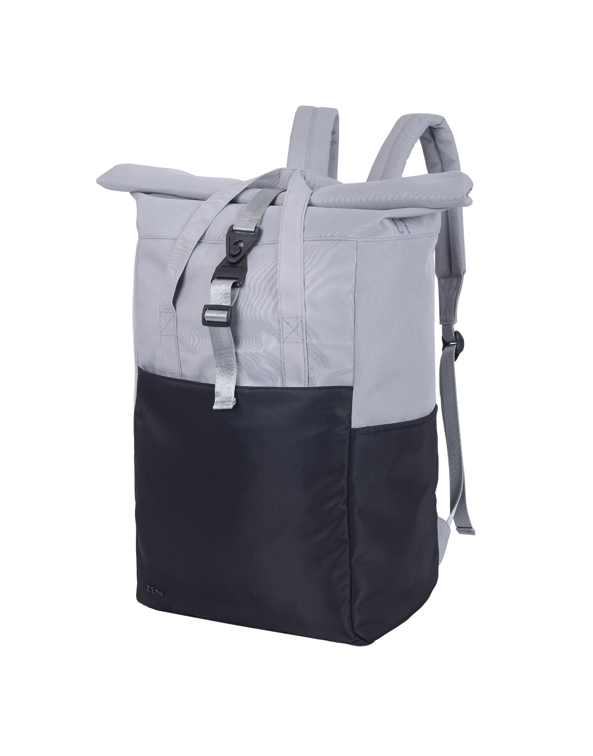 SH7255 Ruby Roll-Top Laptop Backpack Black/Grey