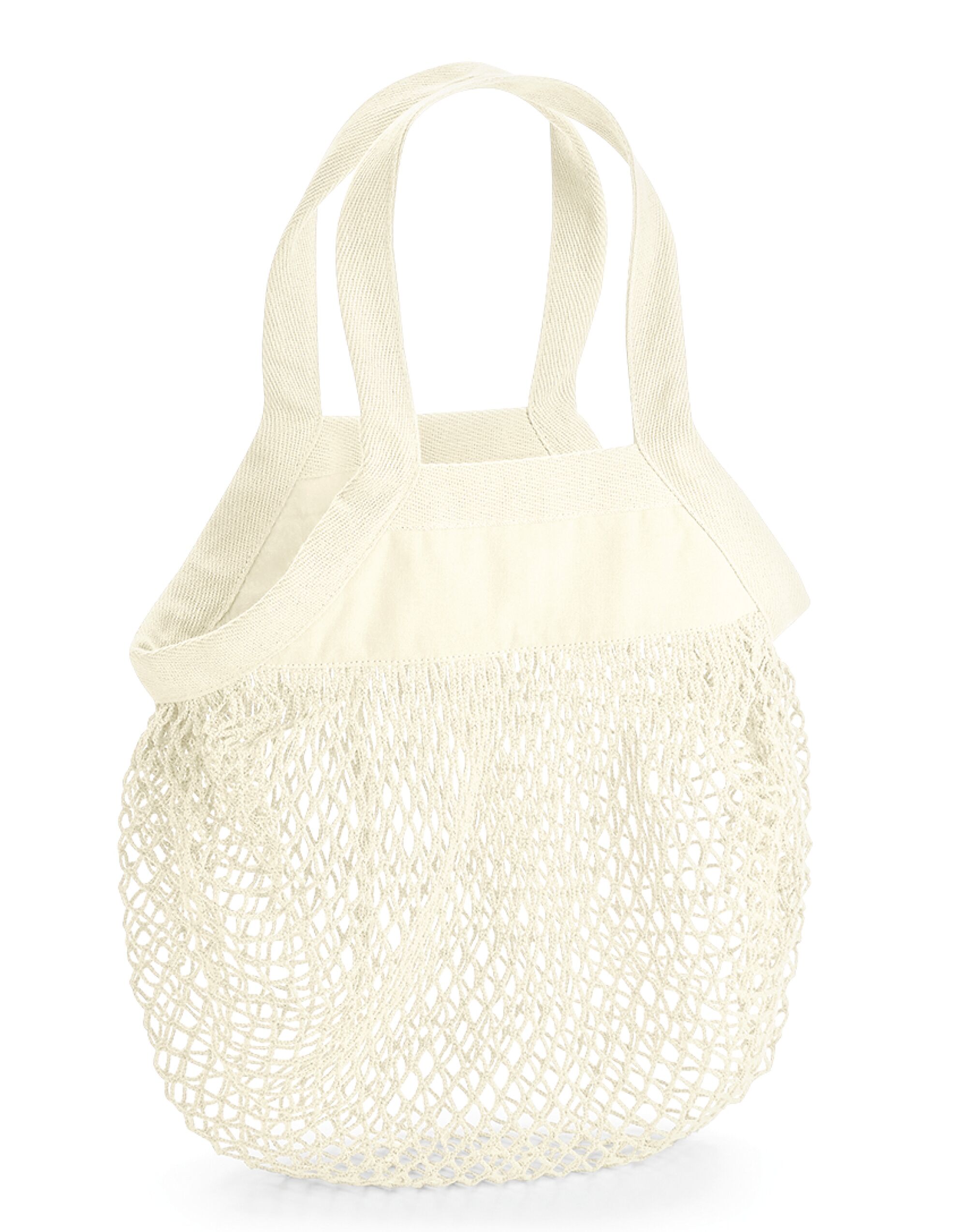 W151 Organic Cotton Mini Mesh Grocery Bag Natural