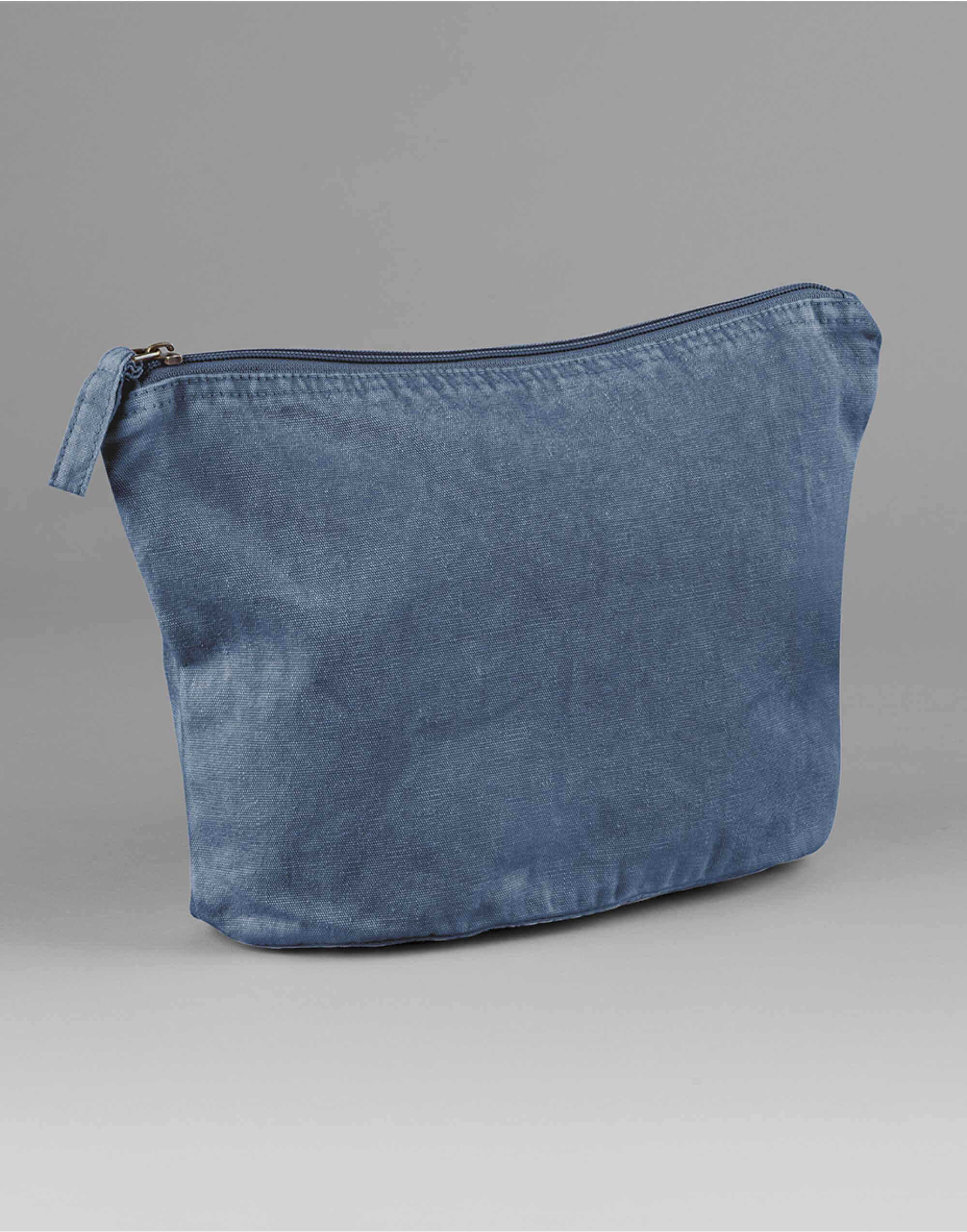W340 Garment Dyed Accessory Bag Vintage Denim
