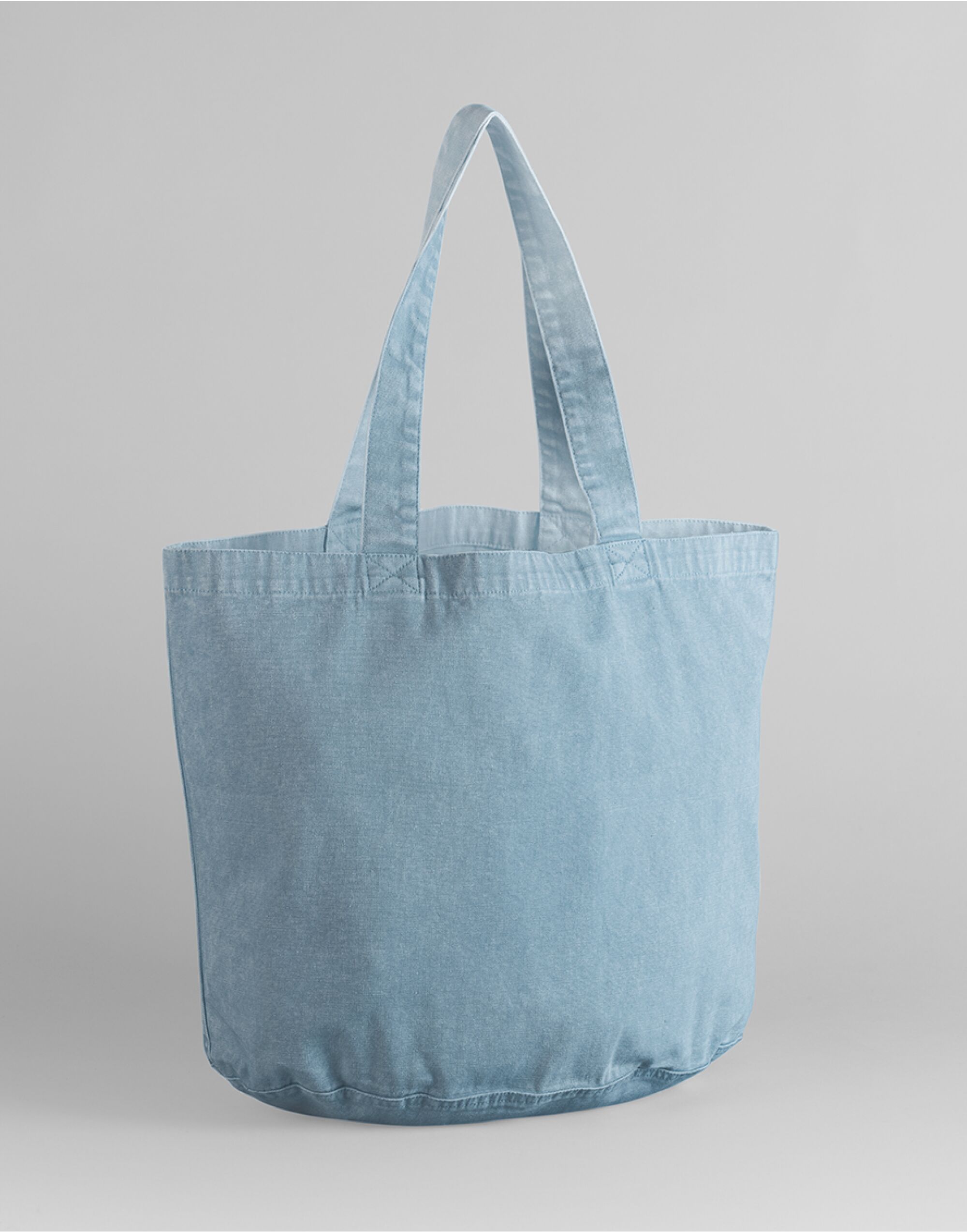 W345 Garment Dyed Shopper Vintage Light Blue