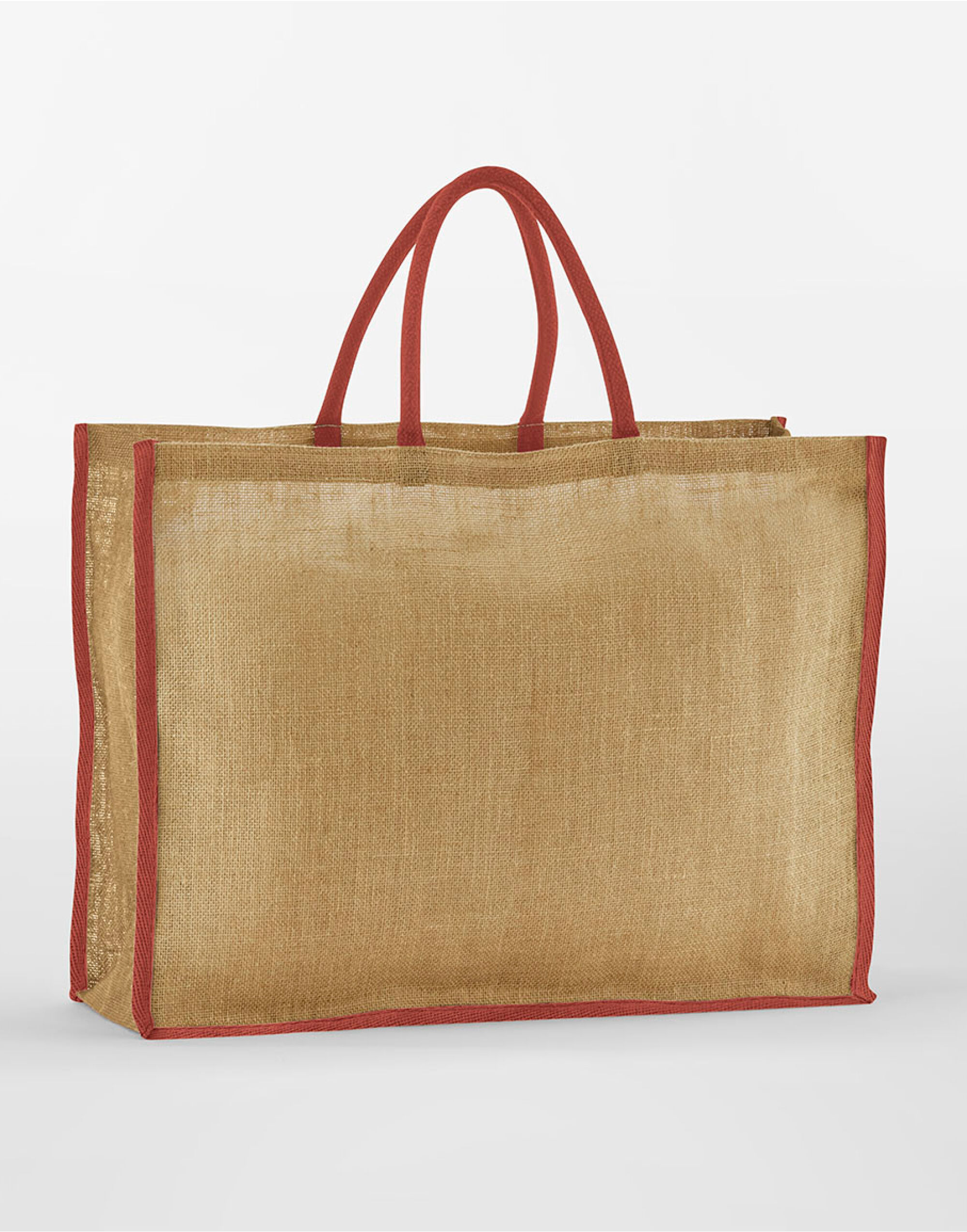 W475 Starch Jute Market Shopper Natural/Orange Rust