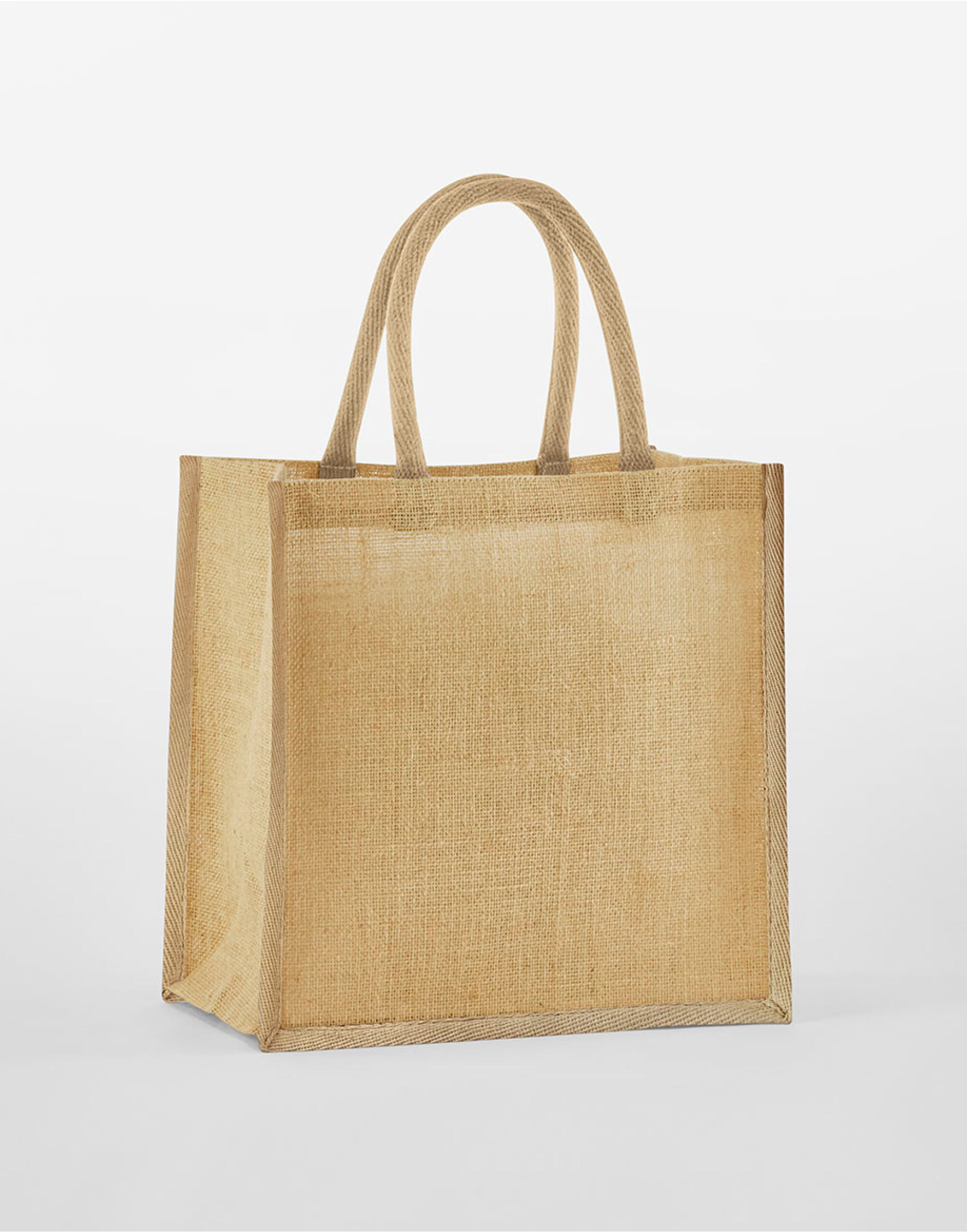 W477 Natural Starched Jute Mini Gift Bag Natural