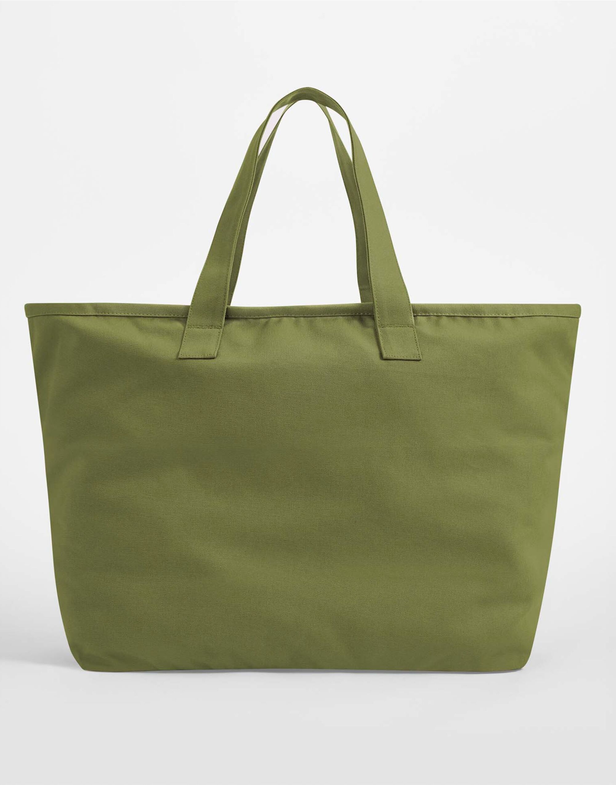 W606 Oversized Heavy Duty Canvas Tote Bag Bright Olive