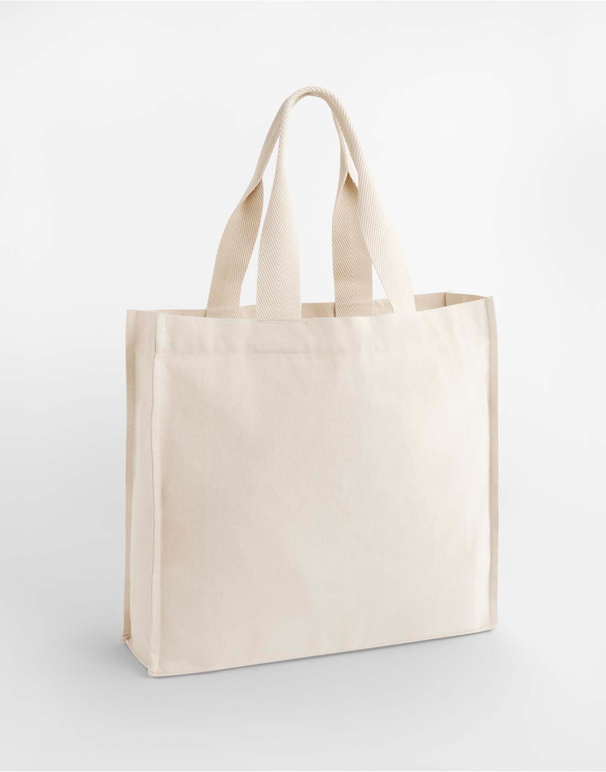 W940 Chevron Handle Shopper Natural
