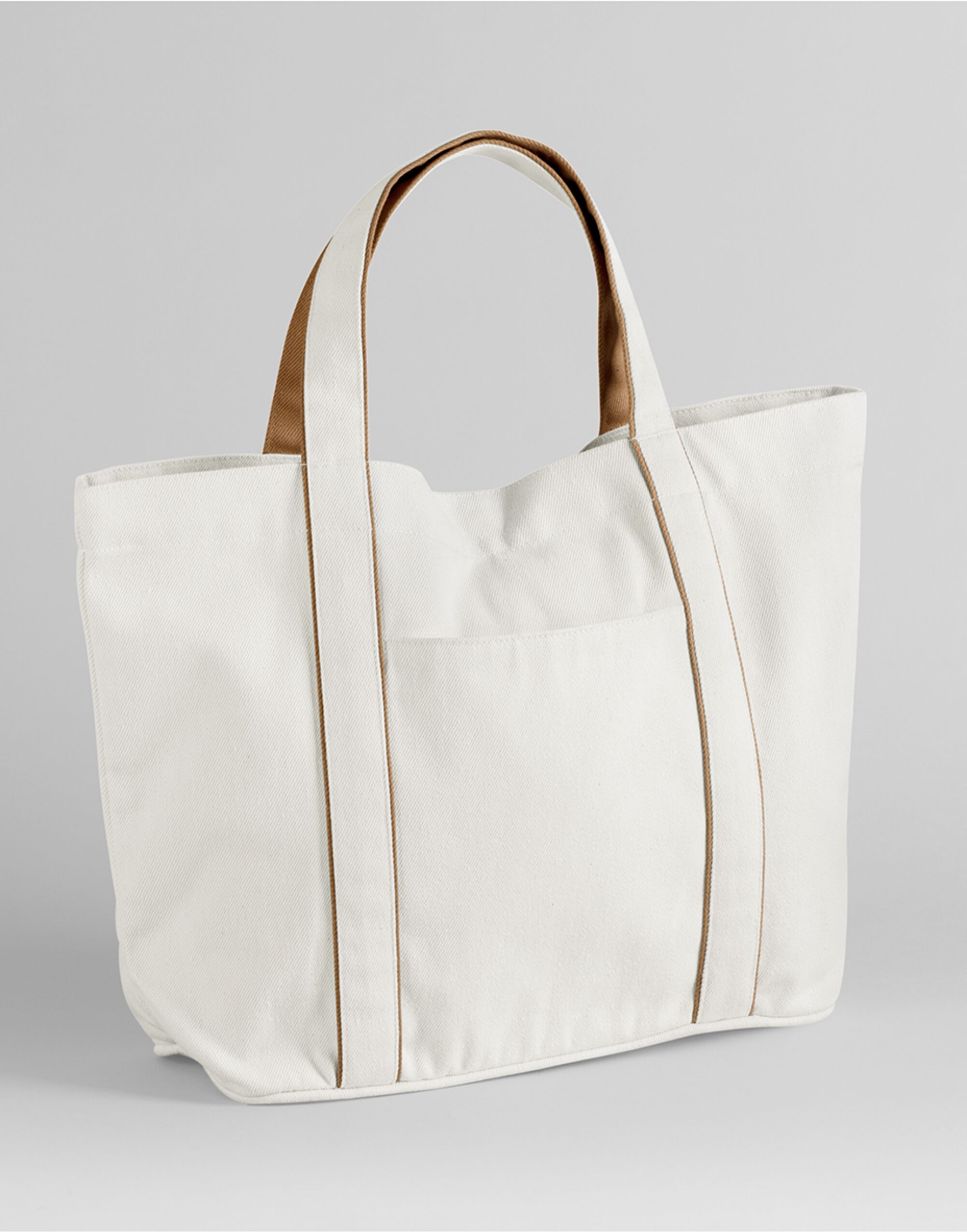 W950 Courtside Medium Tote Soft White/Caramel