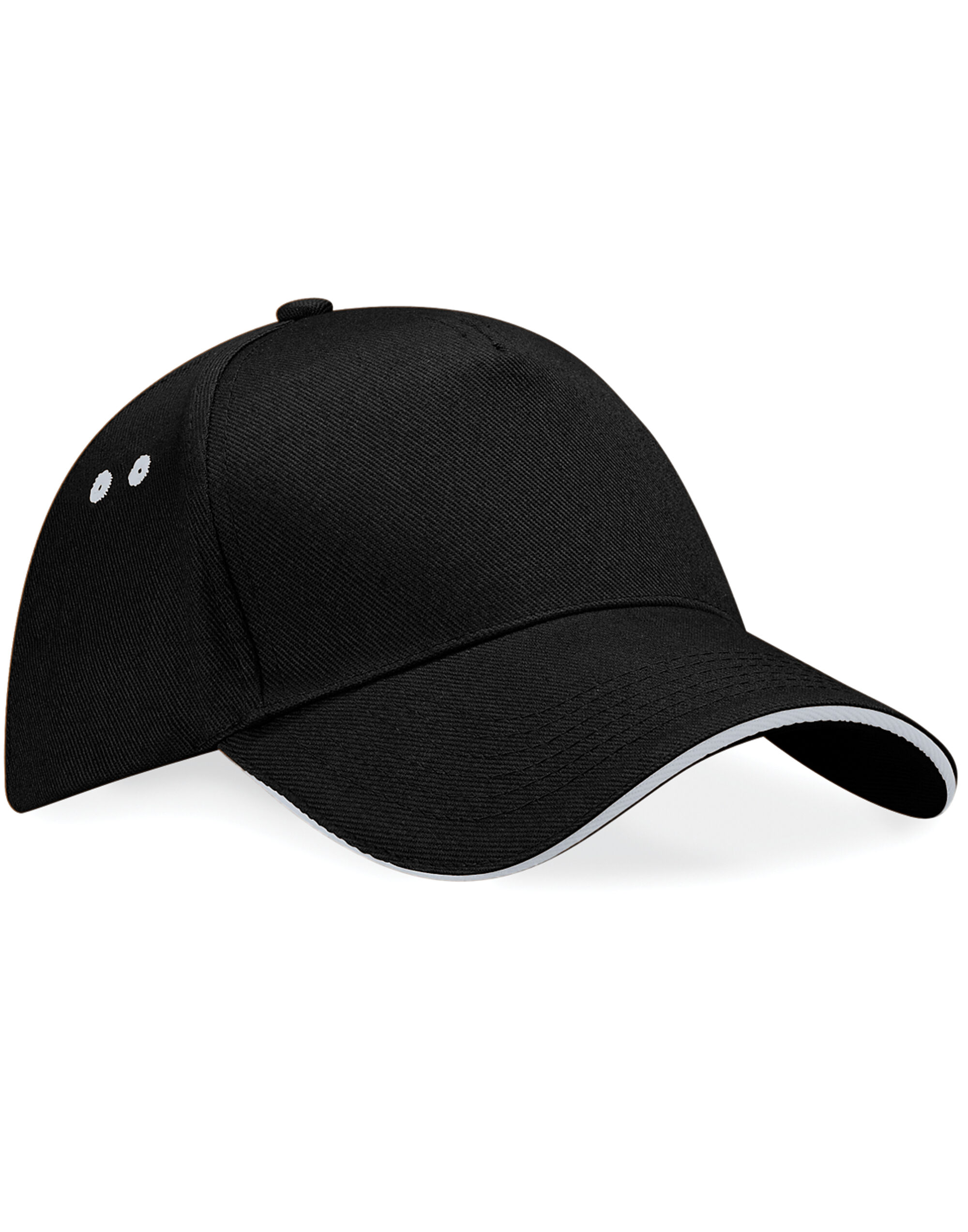 B15C Ultimate 5 Panel Cap Sandwich Peak Black/Light Grey