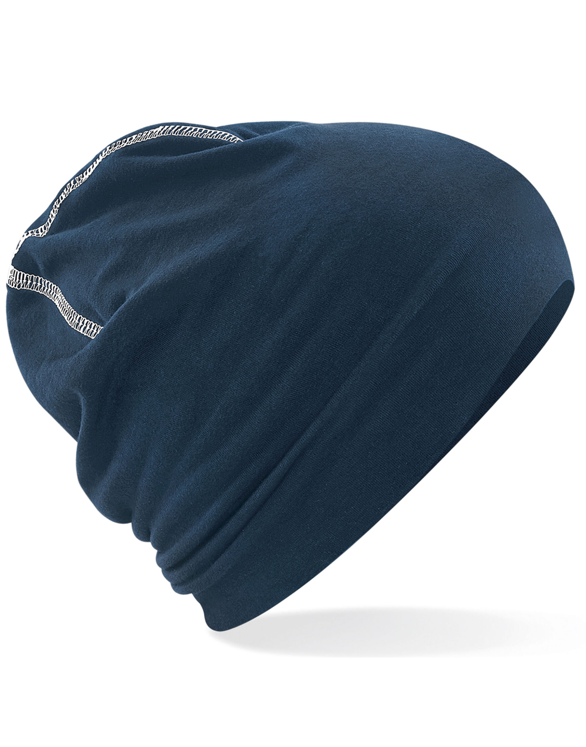 B366 Hemsedal Cotton Beanie French Navy/White