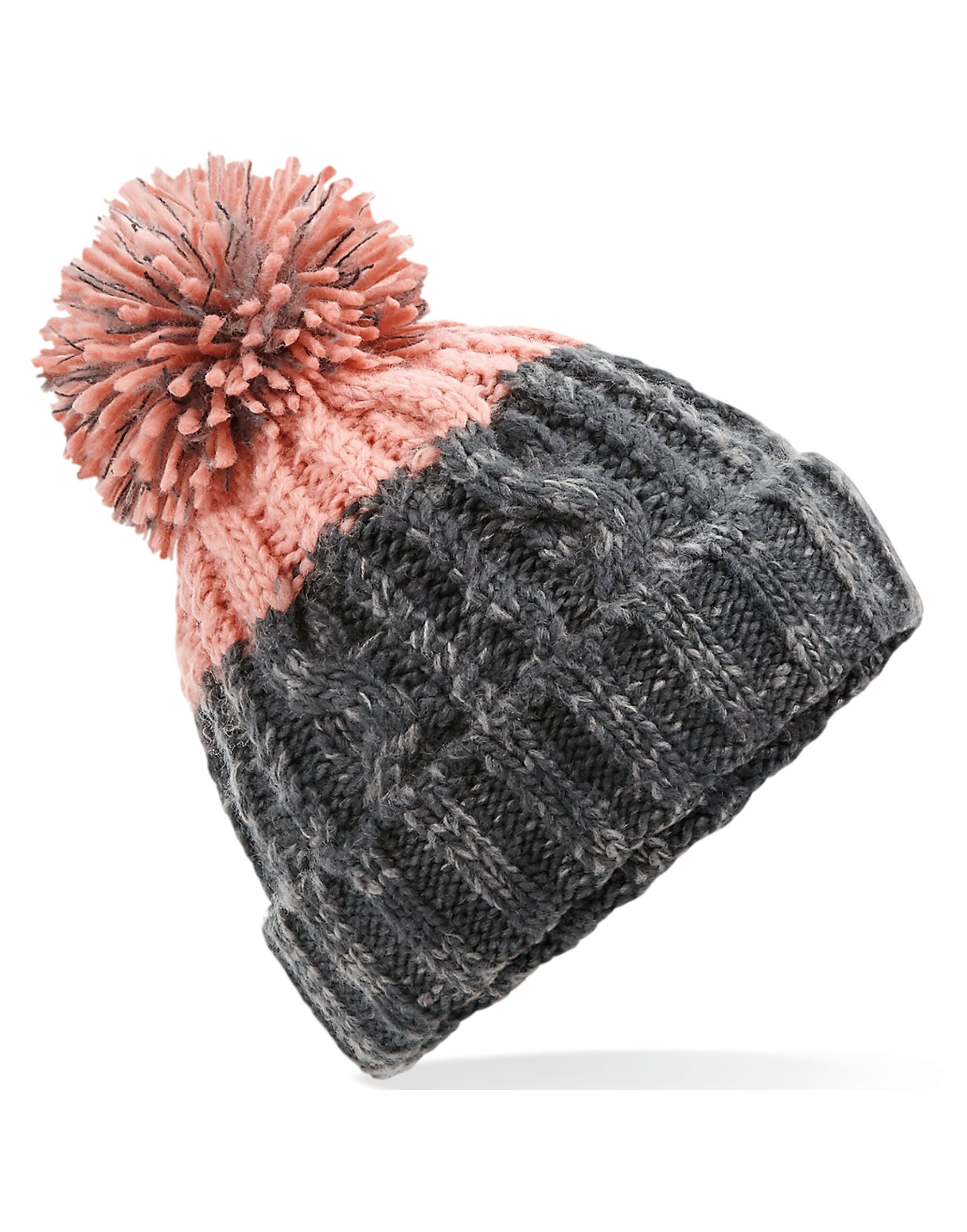 B437 Apres Beanie Graphite Grey/ Blush