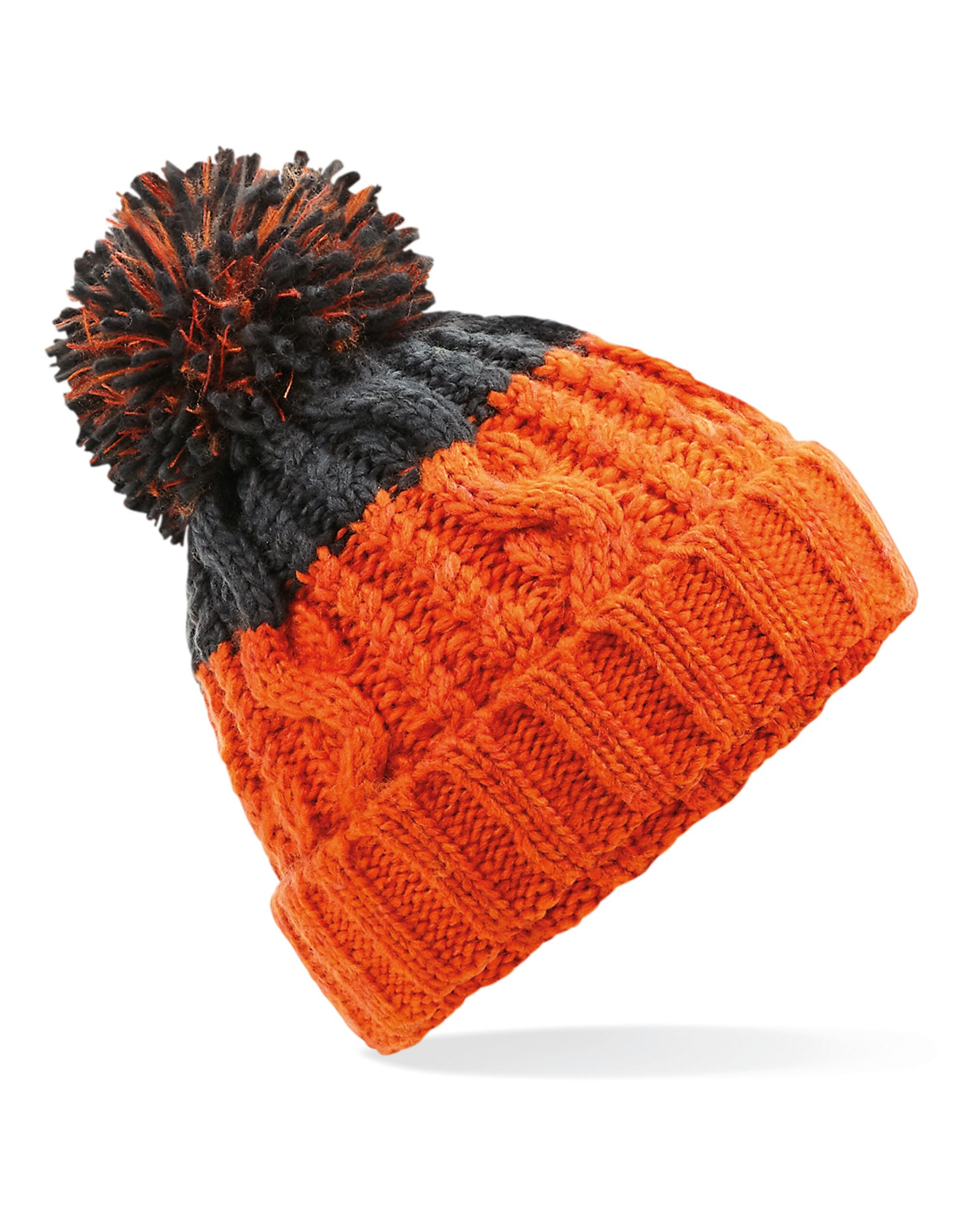 B437 Apres Beanie Orange/ Graphite Grey