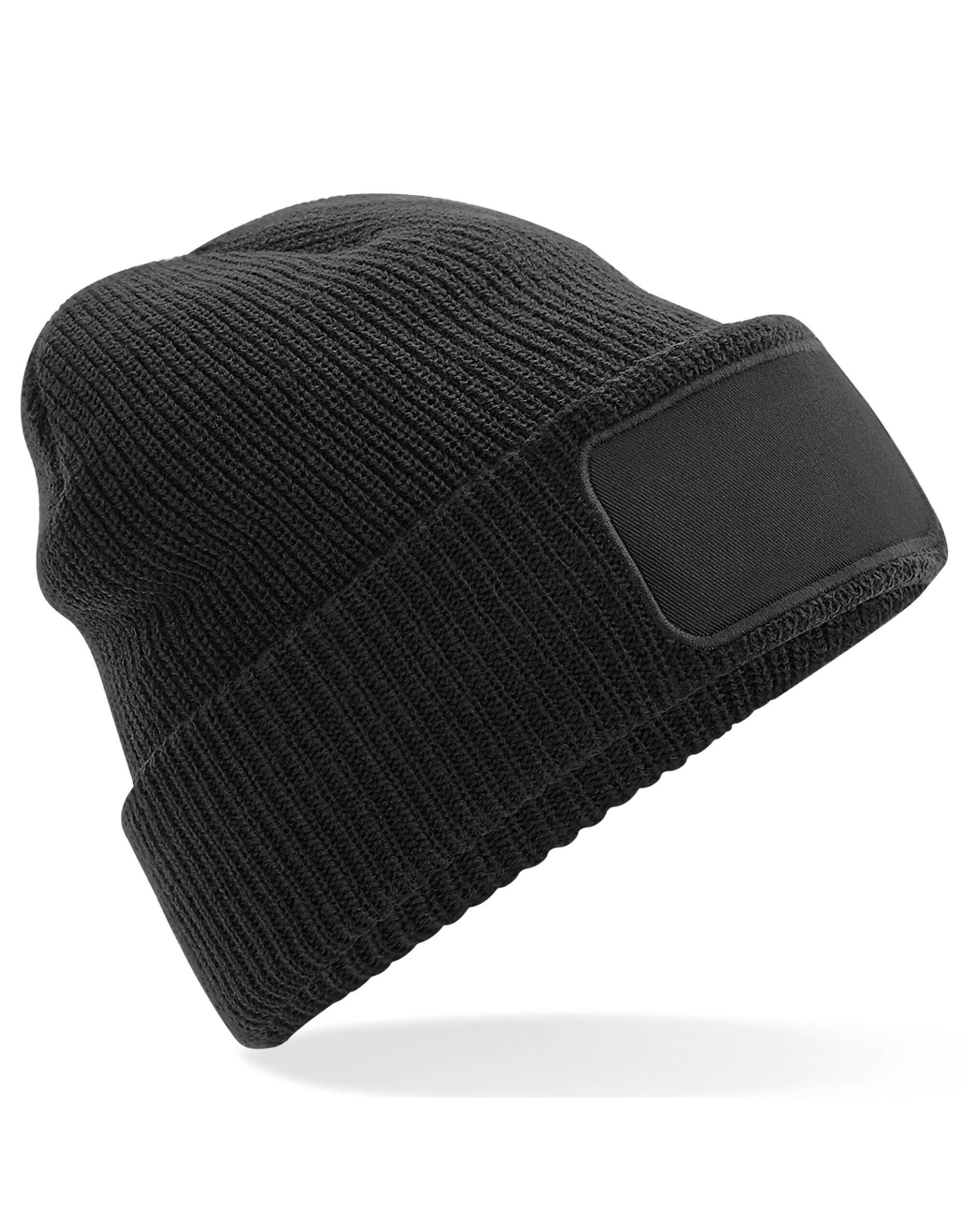 B440 Thinsulate™ Patch Beanie Black