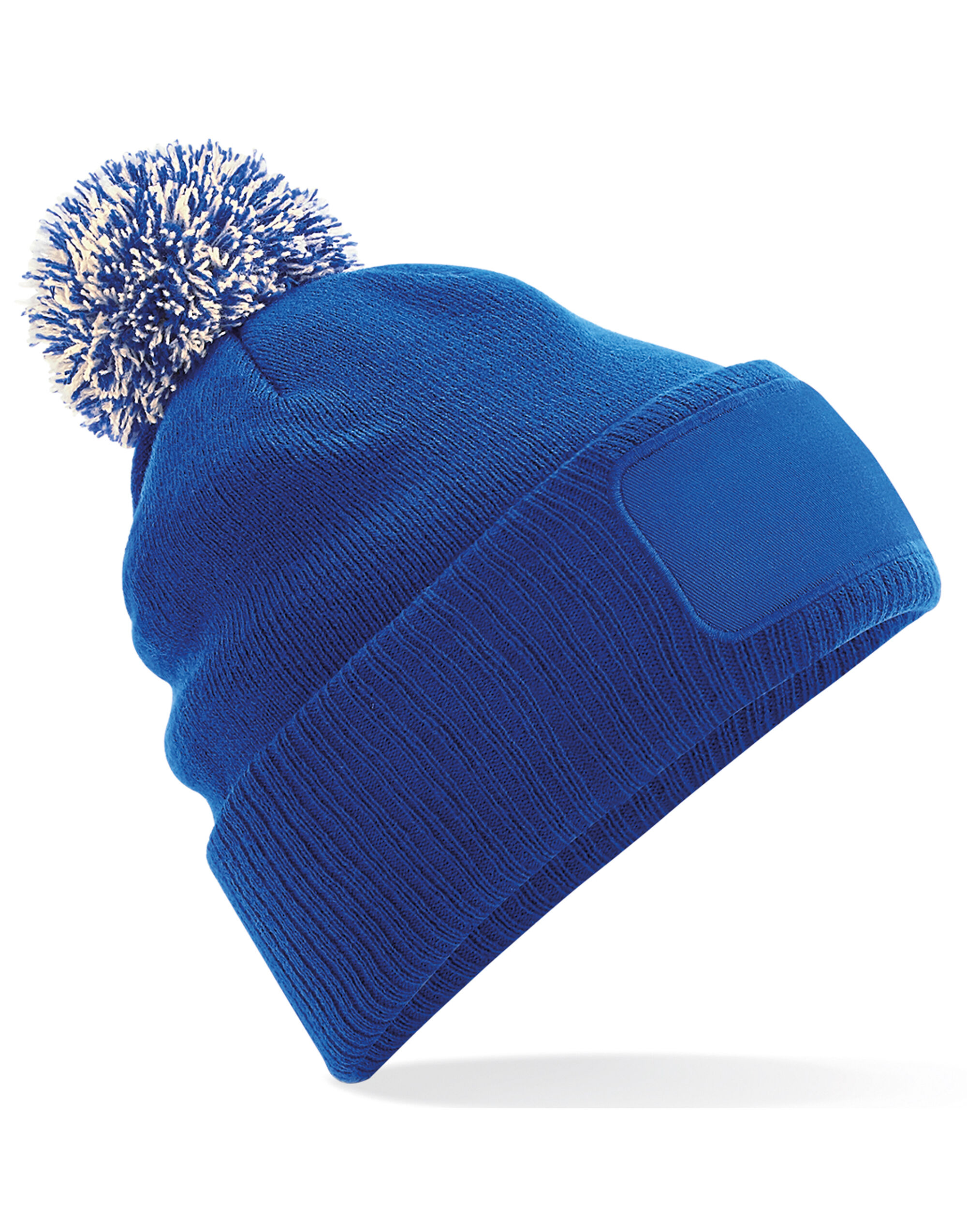 B443 Snowstar® Patch Beanie Bright Royal/off White