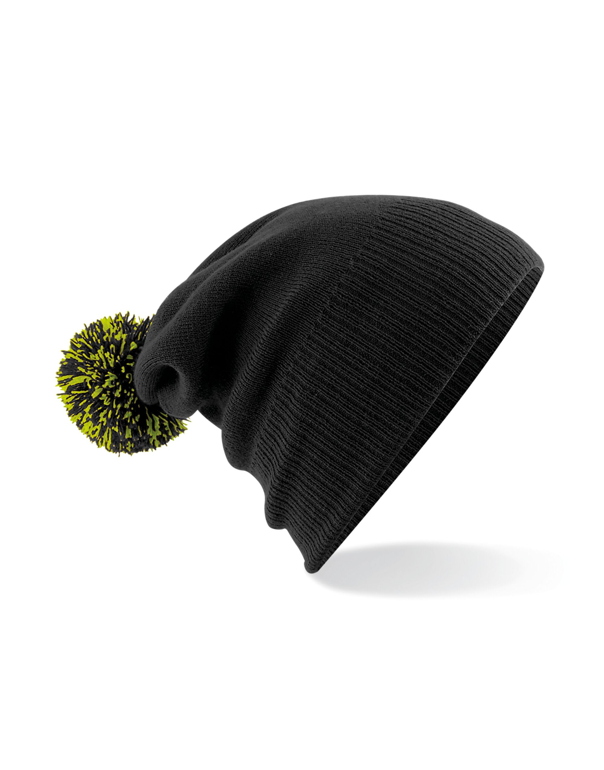 B450 Snowstar® Beanie Black/Lime Green
