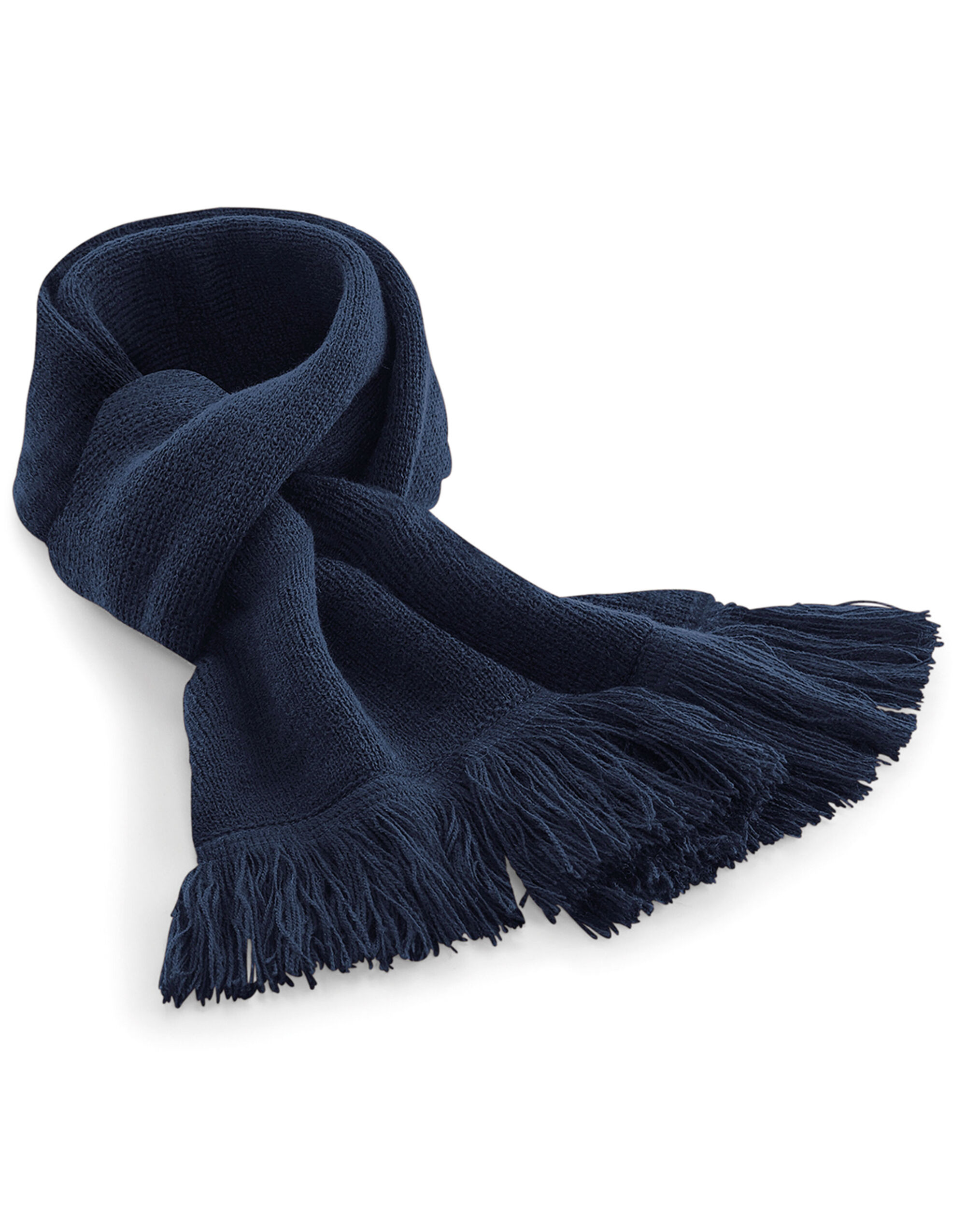 B470 Classic Knitted Scarf French Navy