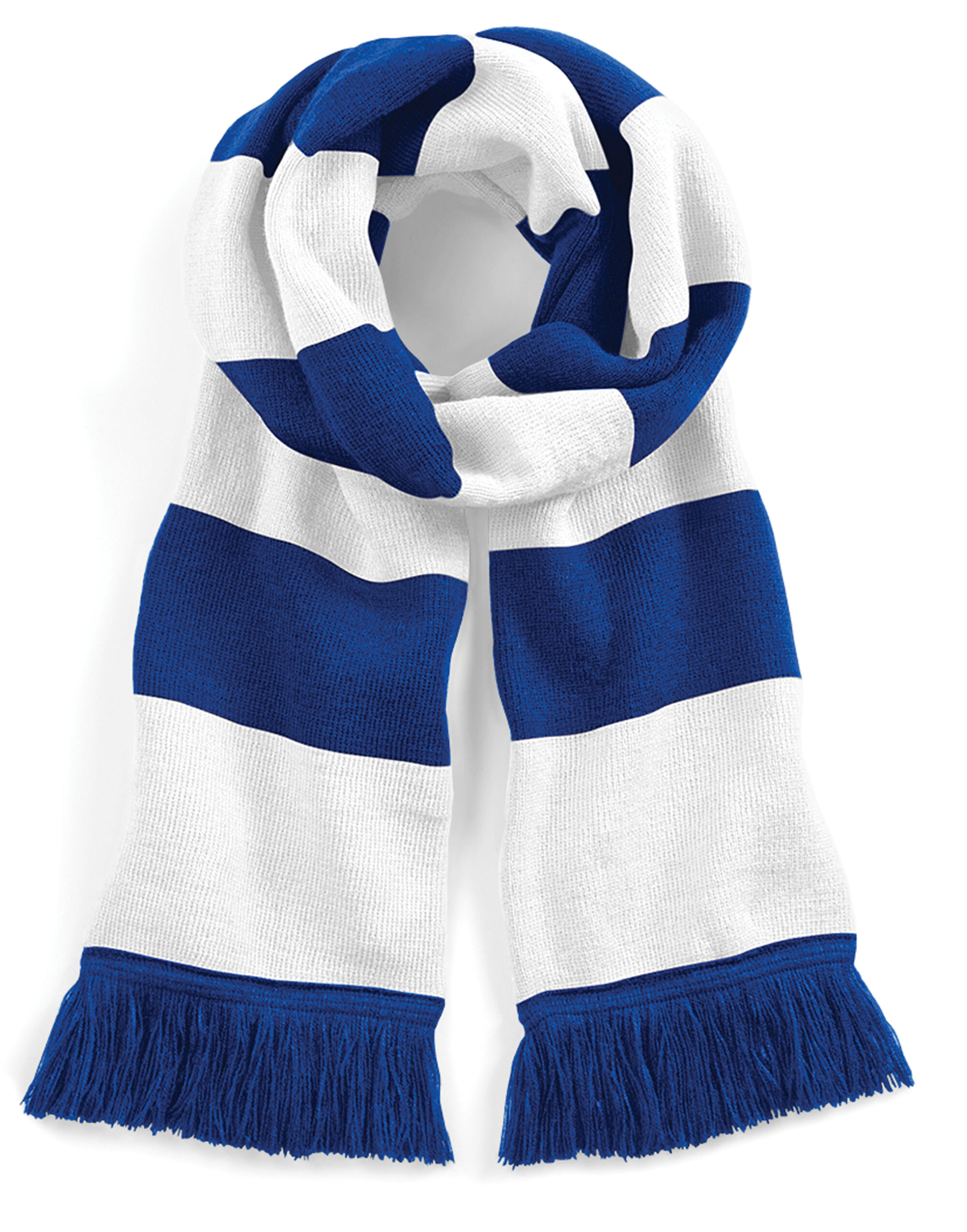 B479 Stadium Scarf Bright Royal/White