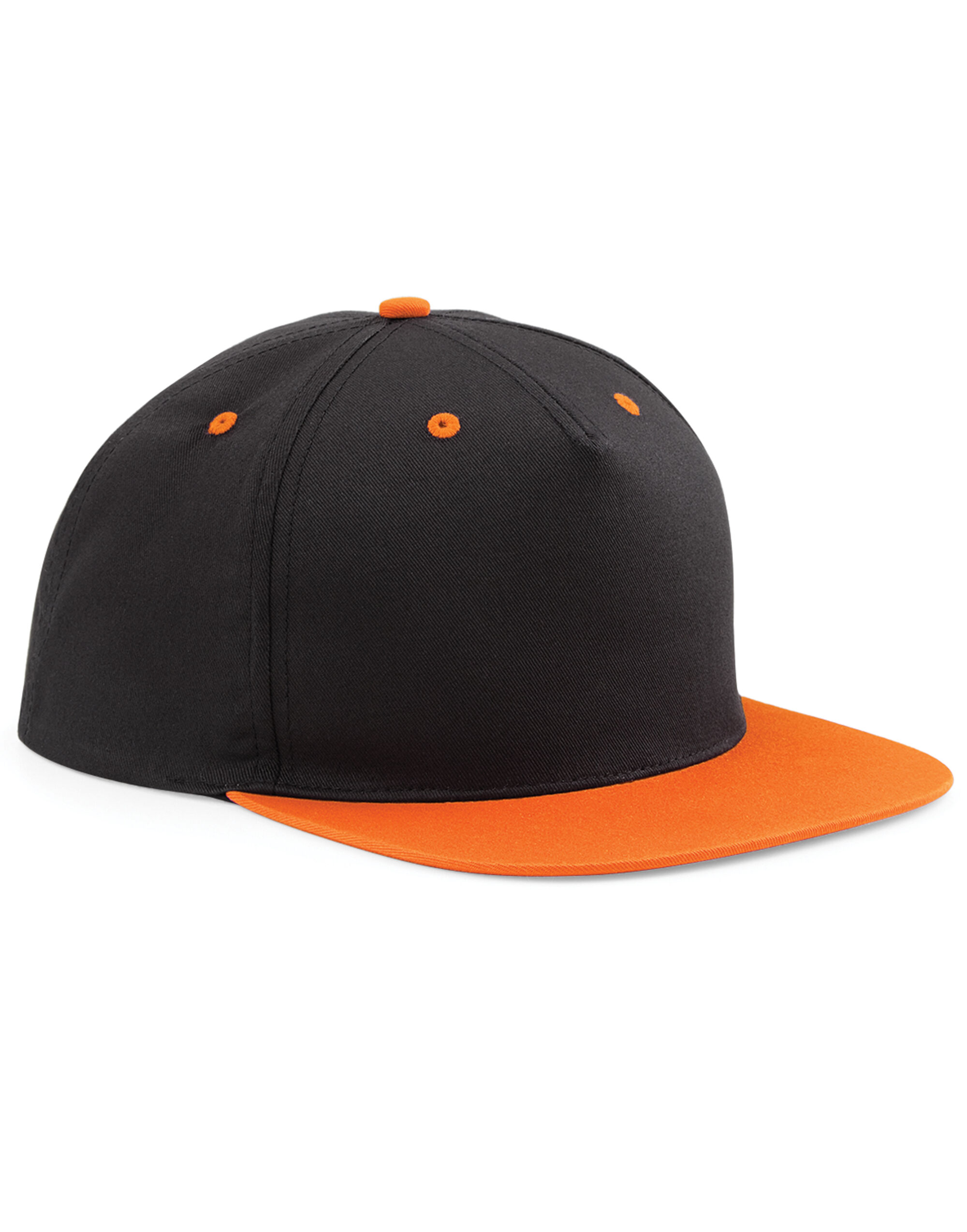 B610C 5 Panel Contrast Snapback Black/Orange