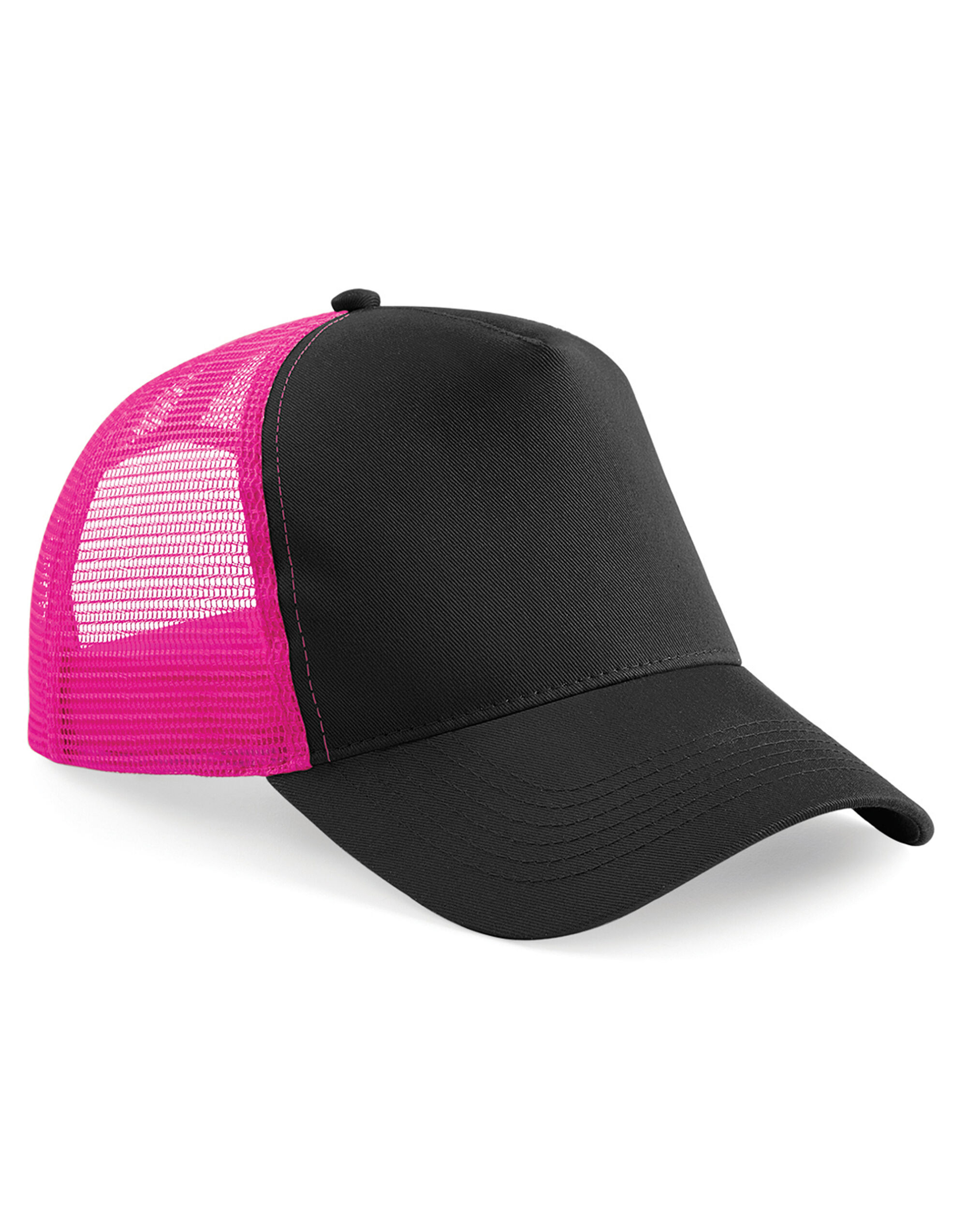 B640 Snapback Trucker Black/Fuchia