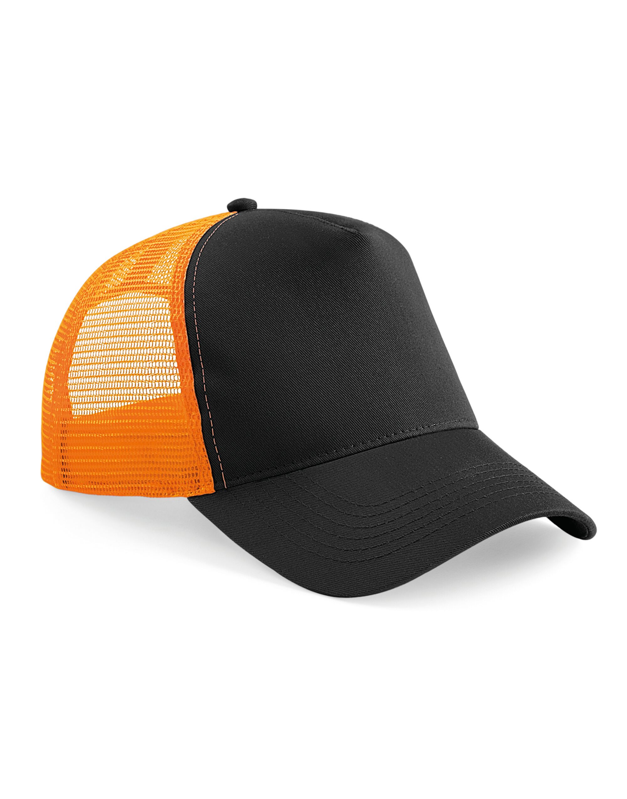B640 Snapback Trucker Black/Orange