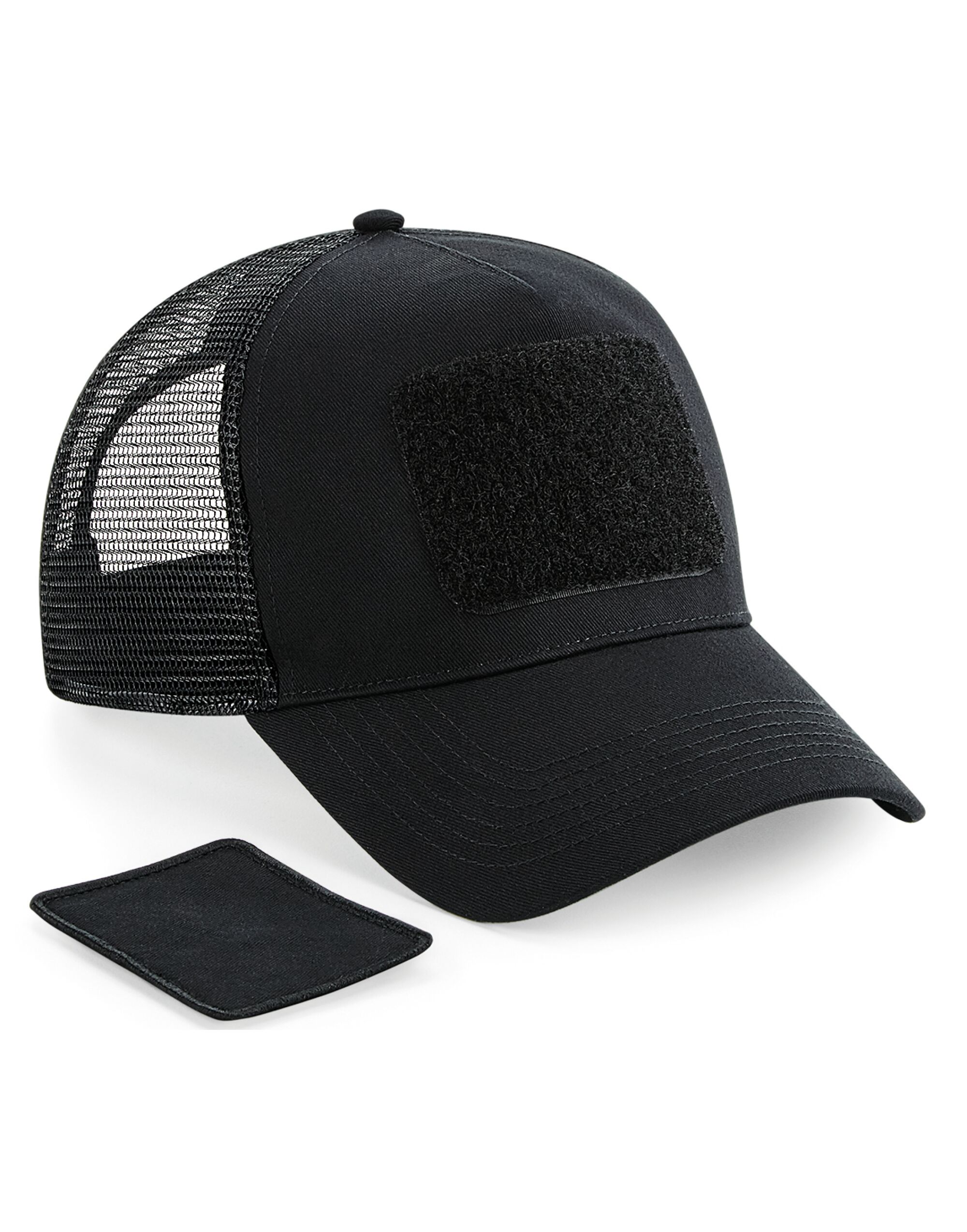 B641 Patch Snapback Trucker Black