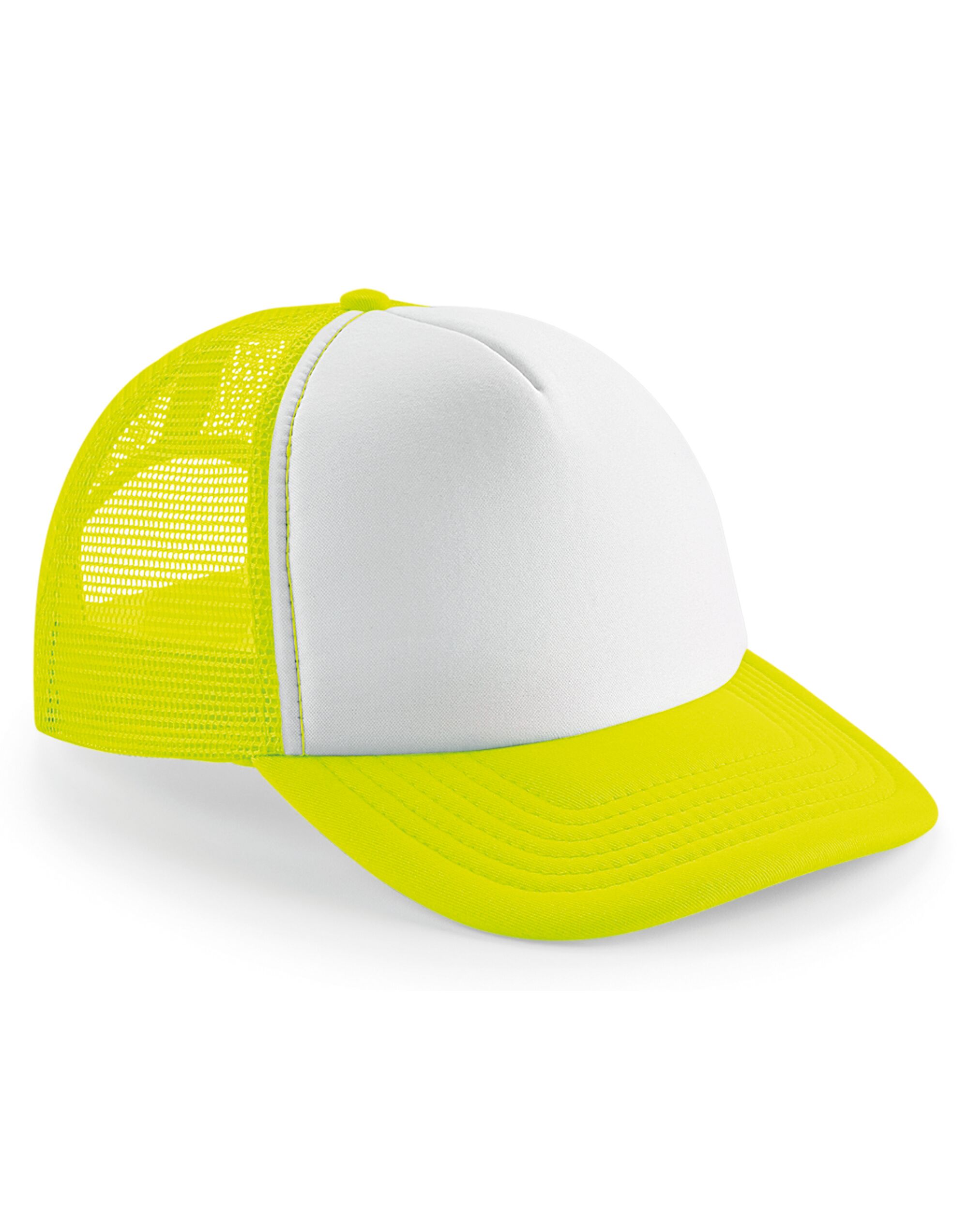 B645 Vintage Snapback Trucker Flourescent Yellow/ White