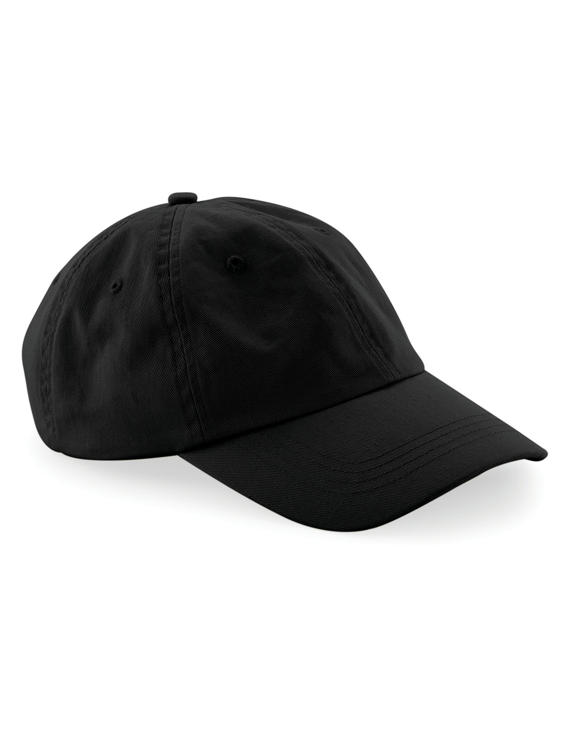 B653 Low Profile 6 Panel Dad Cap Black