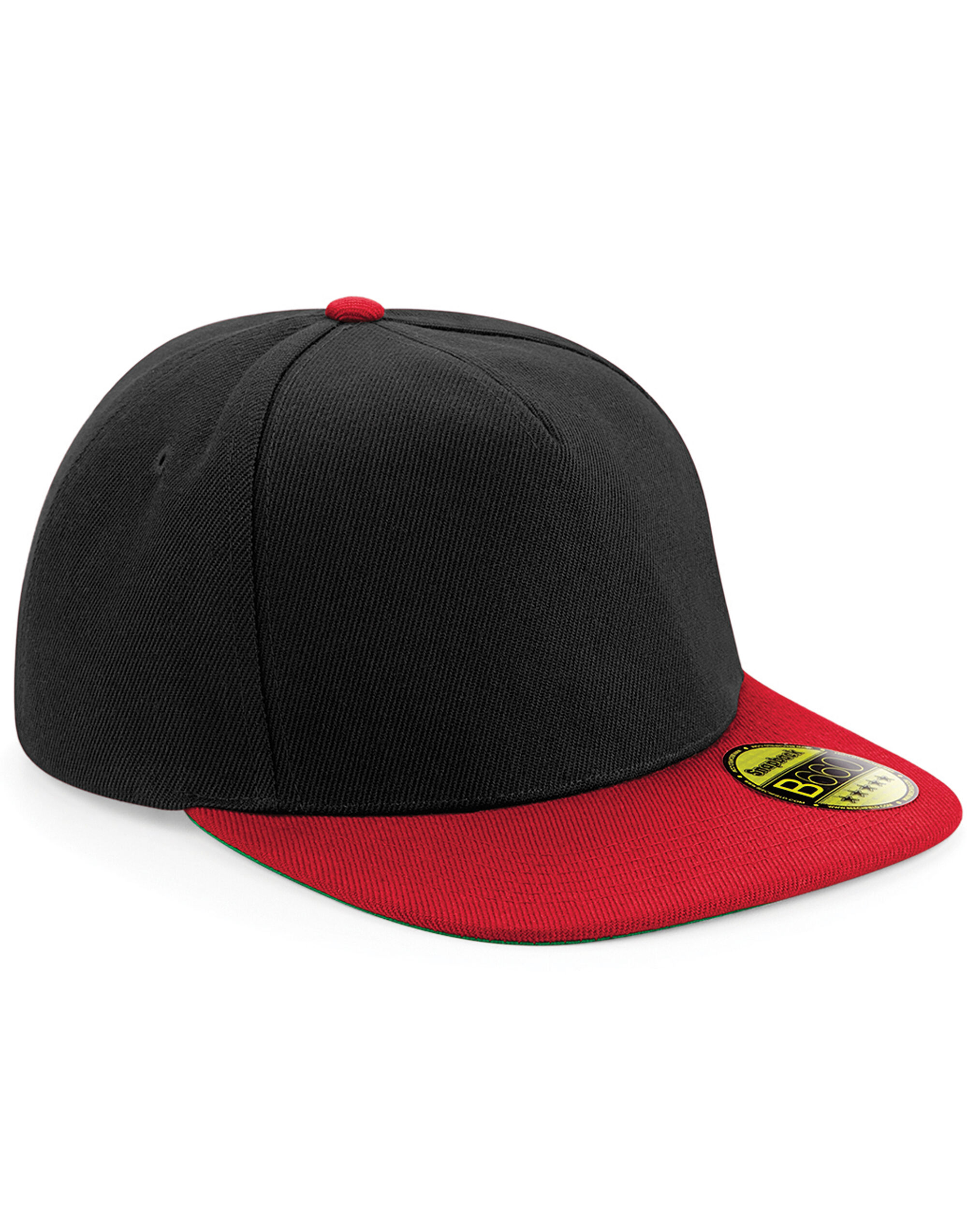 B660 Original Flat Peak Snapback Black/Classic Red
