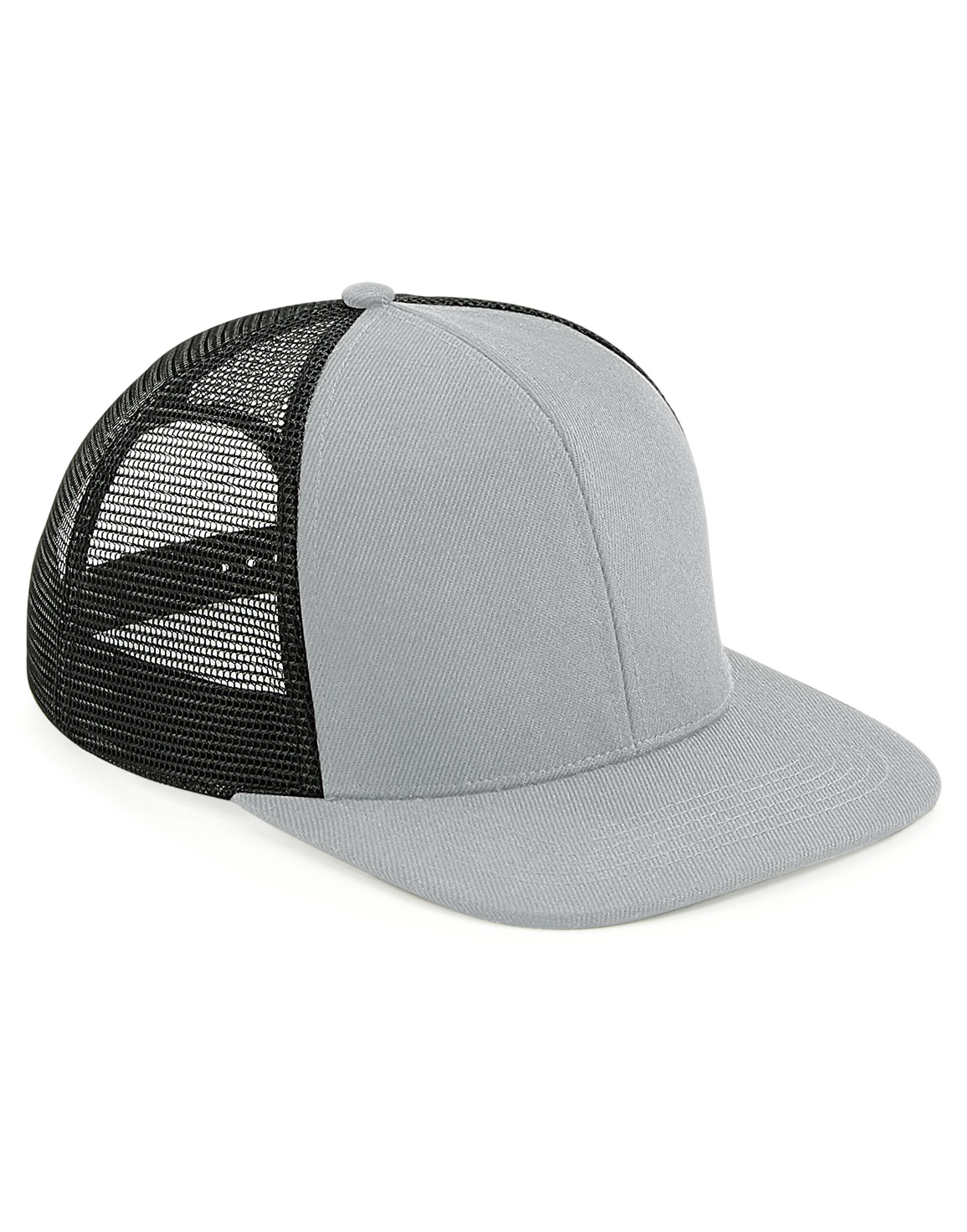 B664 Original Flat Peak 6 Panel Trucker Graphite Grey/Black