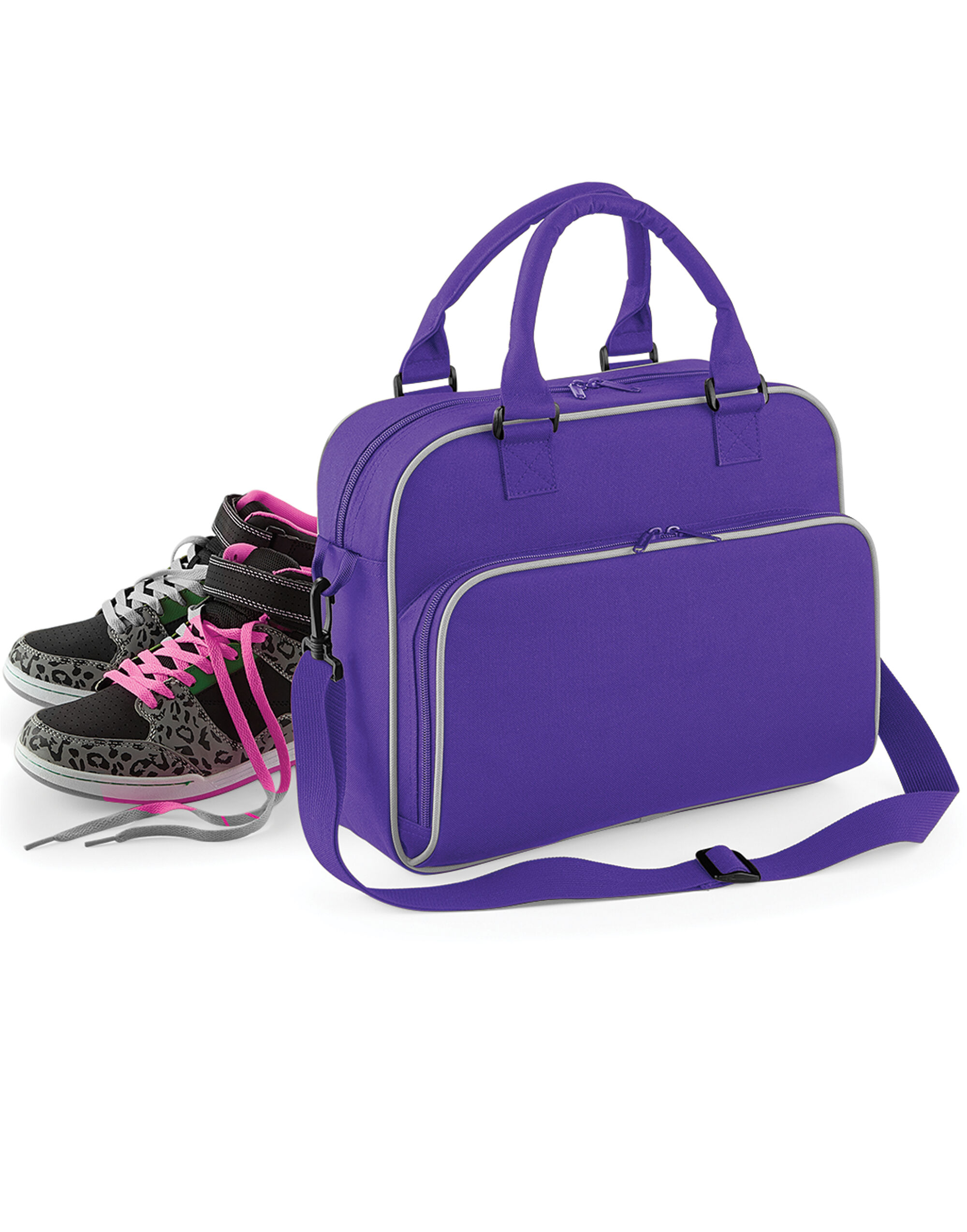 BG145 Junior Dance Bag Purple/Light Grey