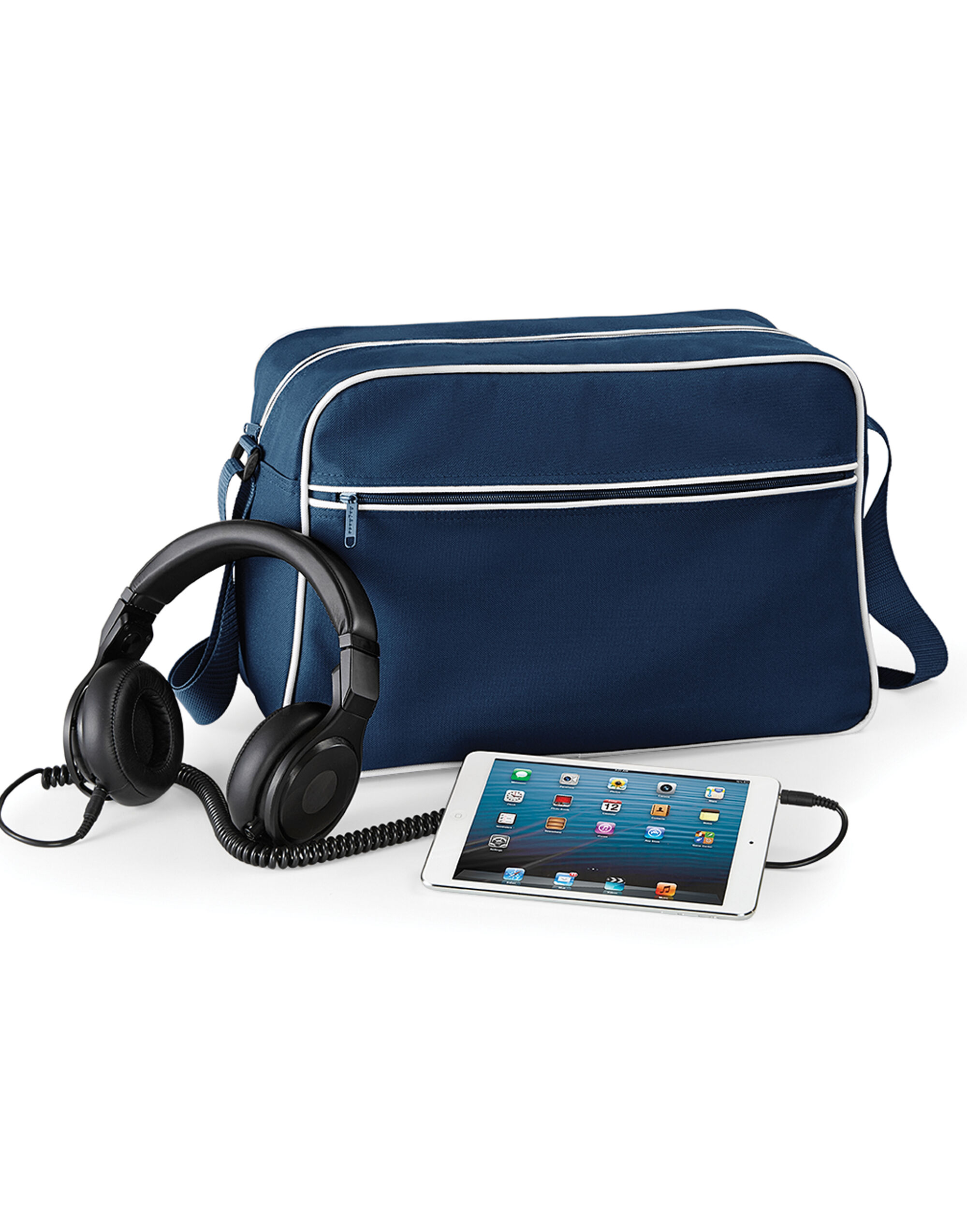 BG14 Retro Shoulder Bag French Navy/White