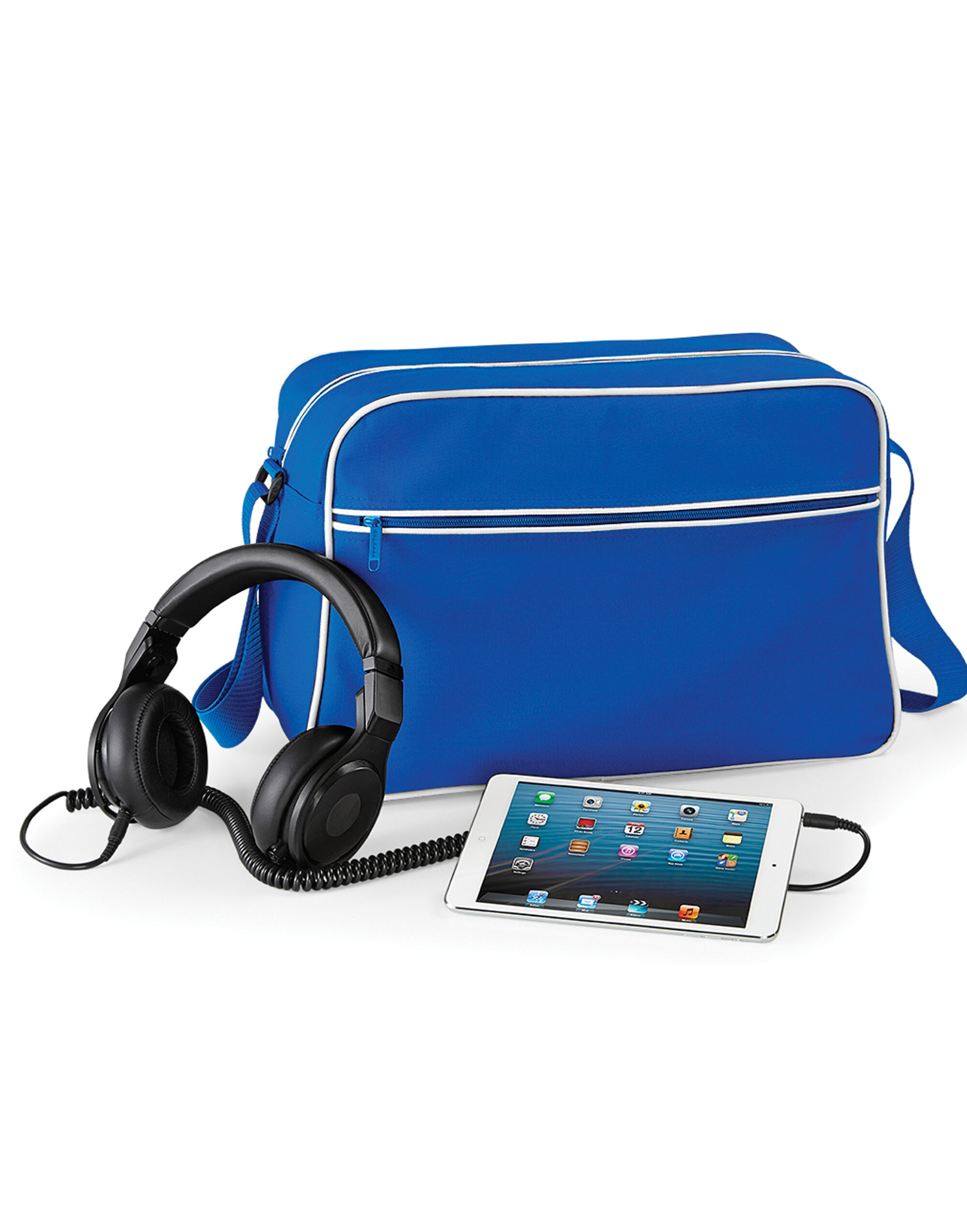 BG14 Retro Shoulder Bag Bright Royal/White
