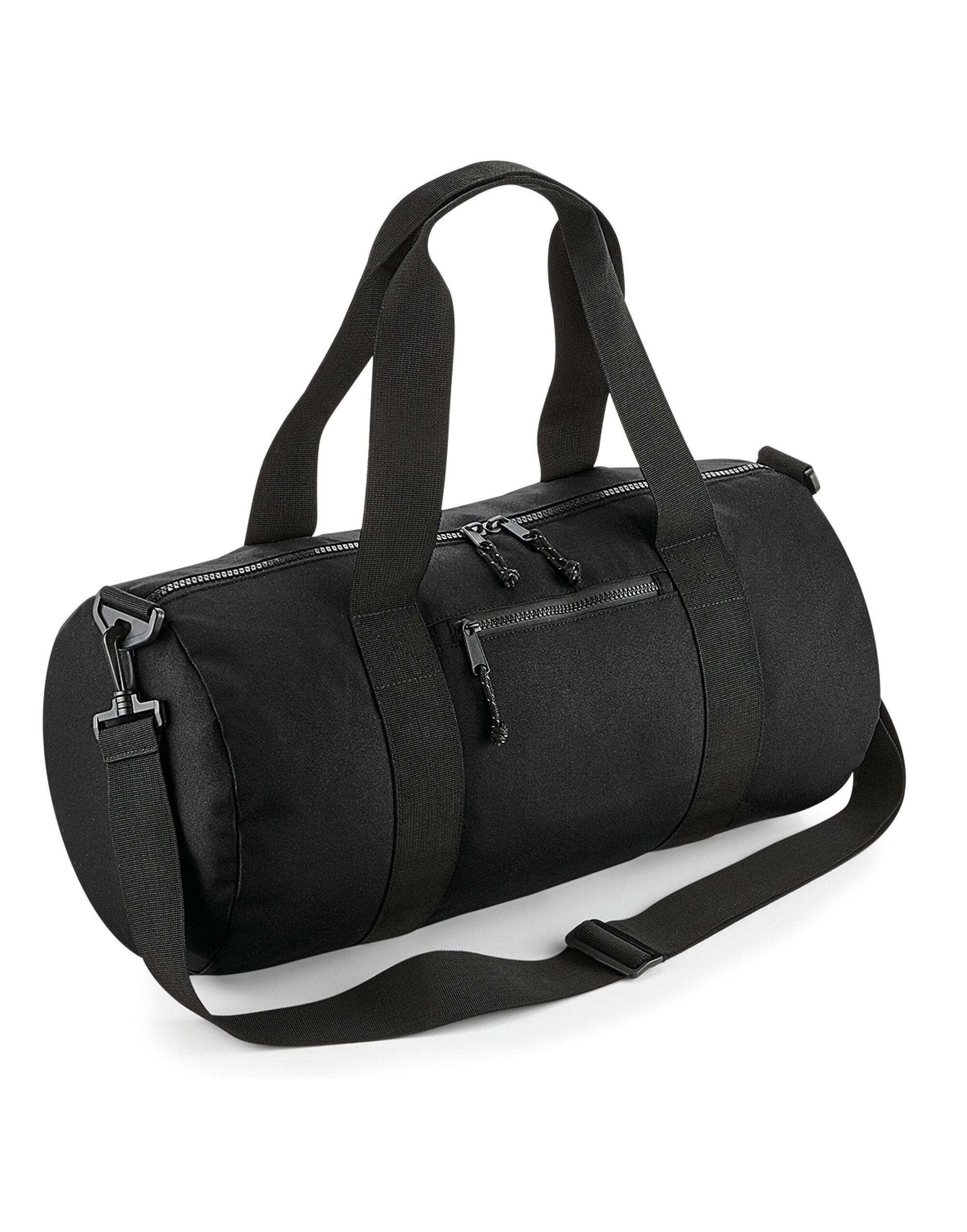 BG284 Recycled Barrel Bag Black