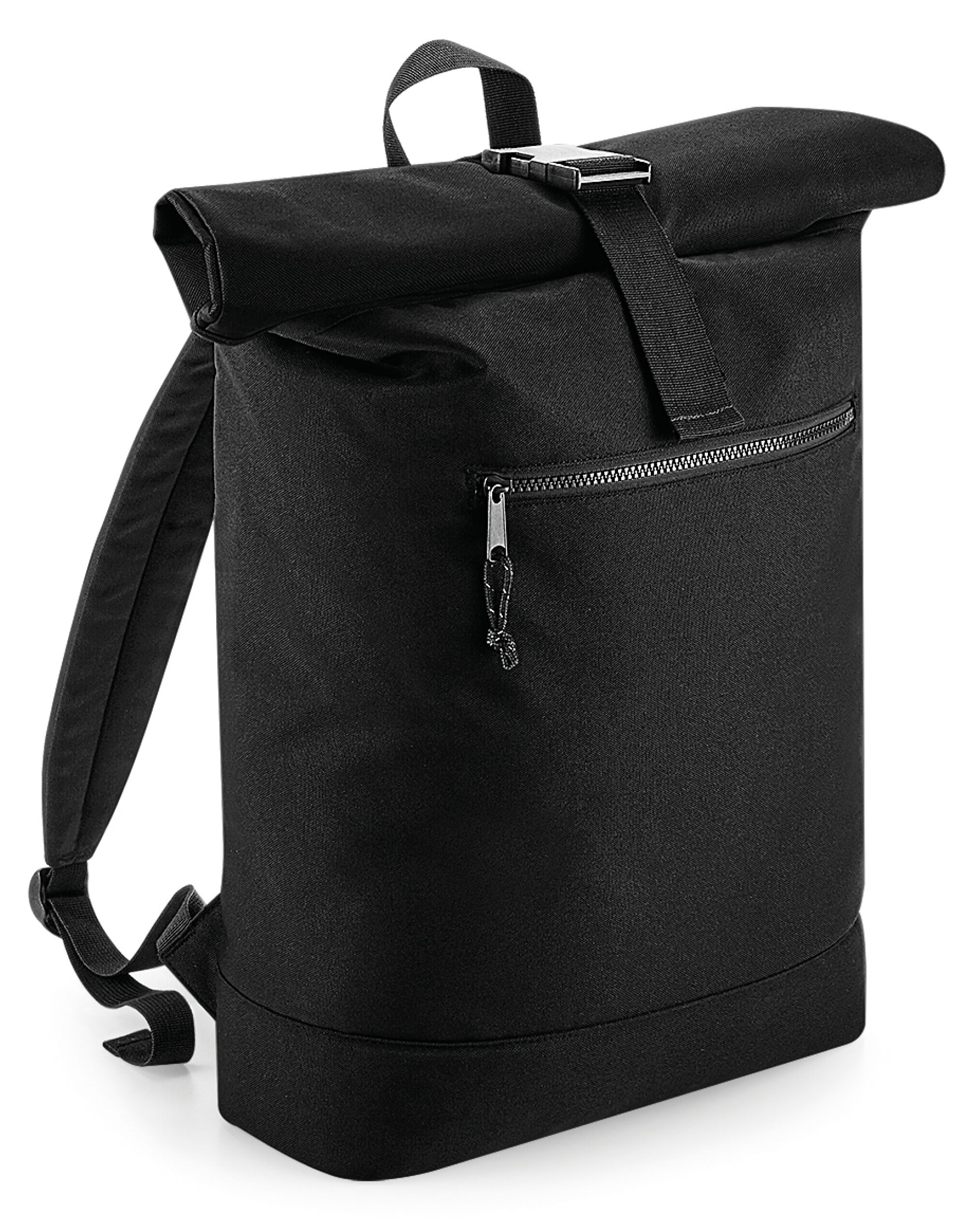 BG286 Recycled Roll-Top Backpack Black