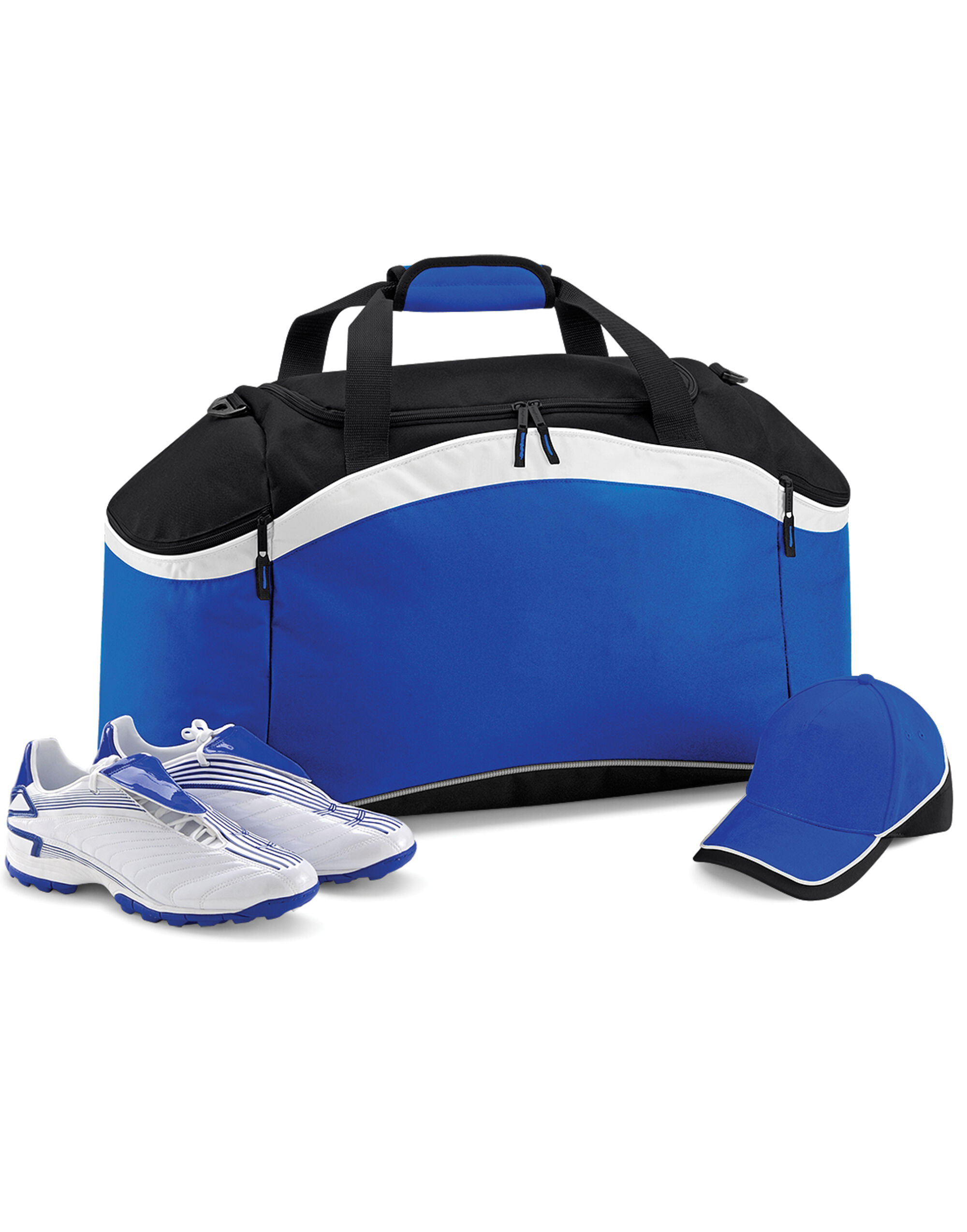BG572 Teamwear Holdall Bright Royal/Black/White
