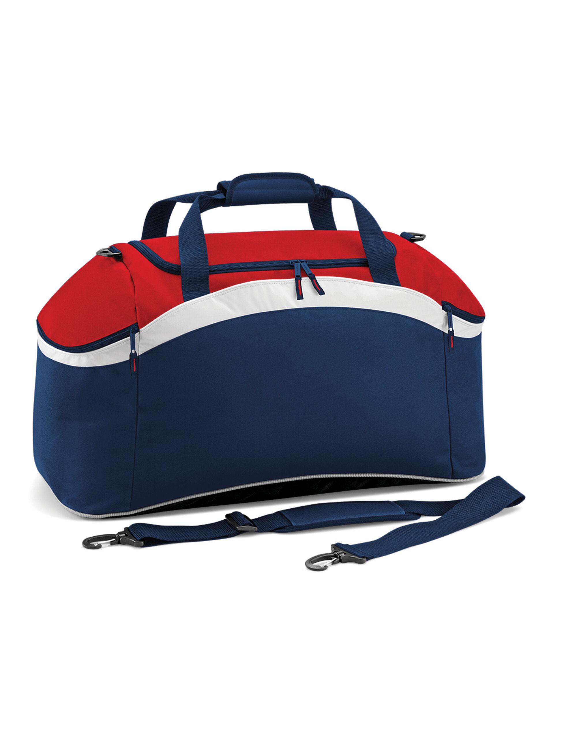 BG572 Teamwear Holdall F Navy/Classic Red/White