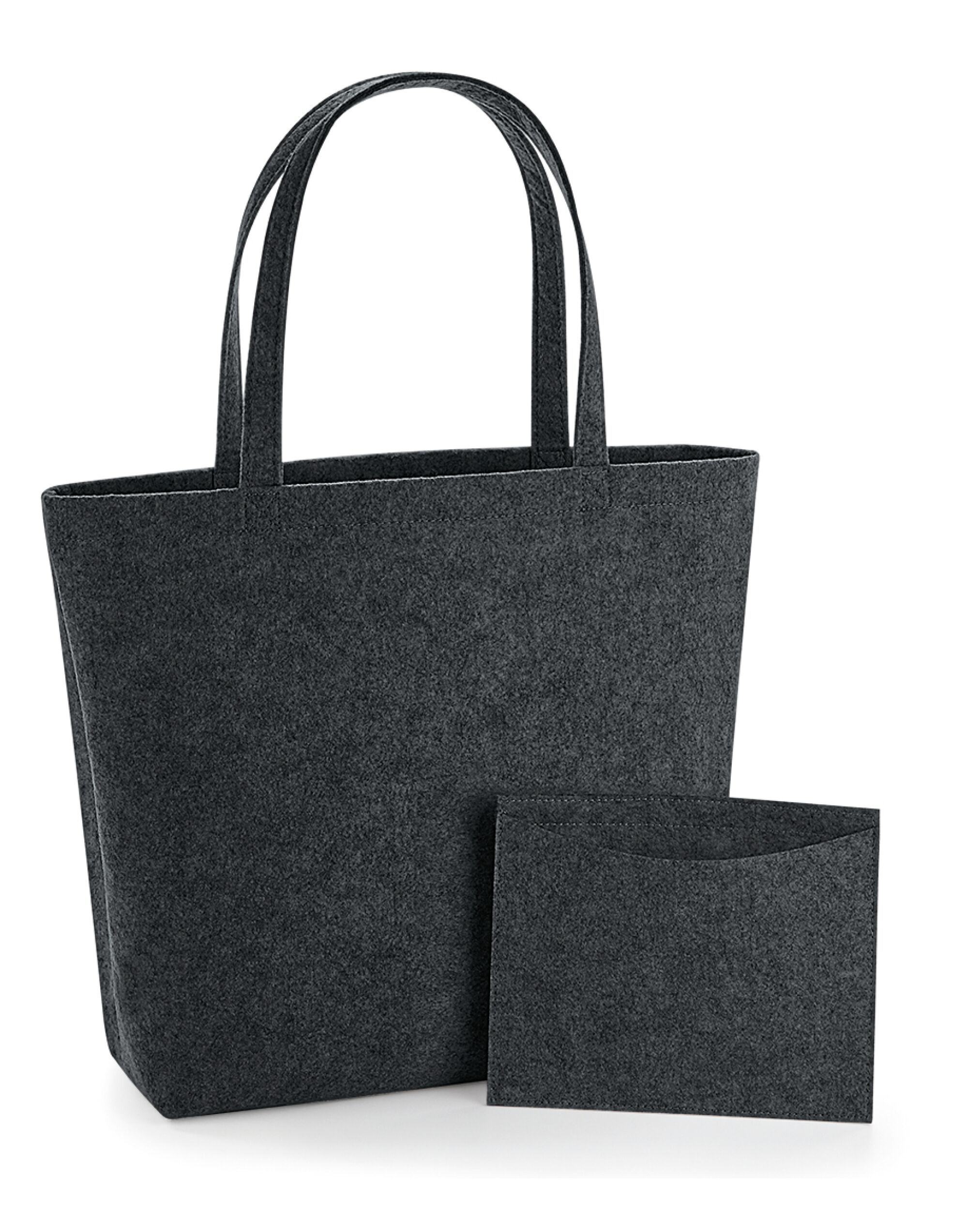 BG721 Felt Shopper Charcoal Melange
