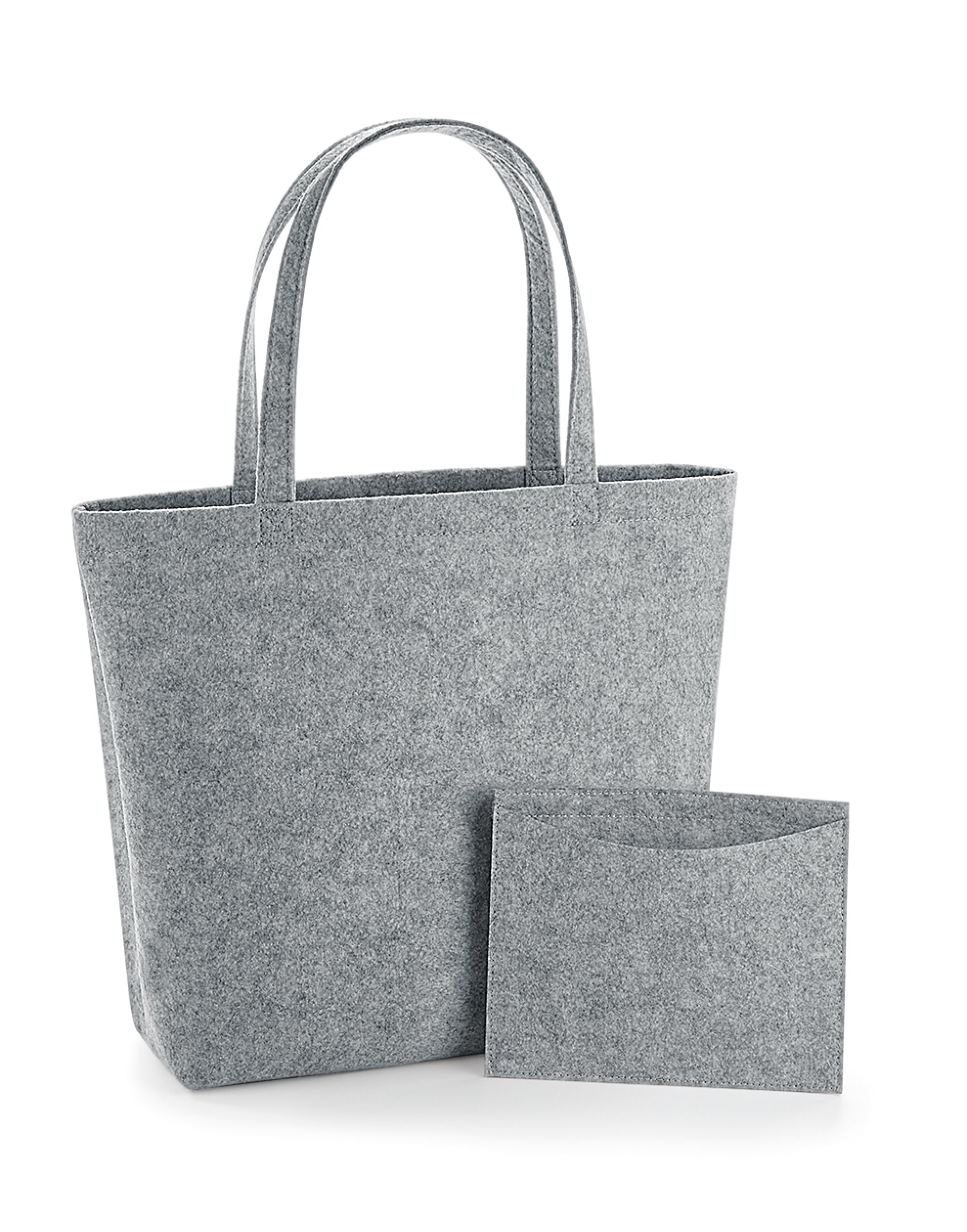 BG721 Felt Shopper Grey Melange