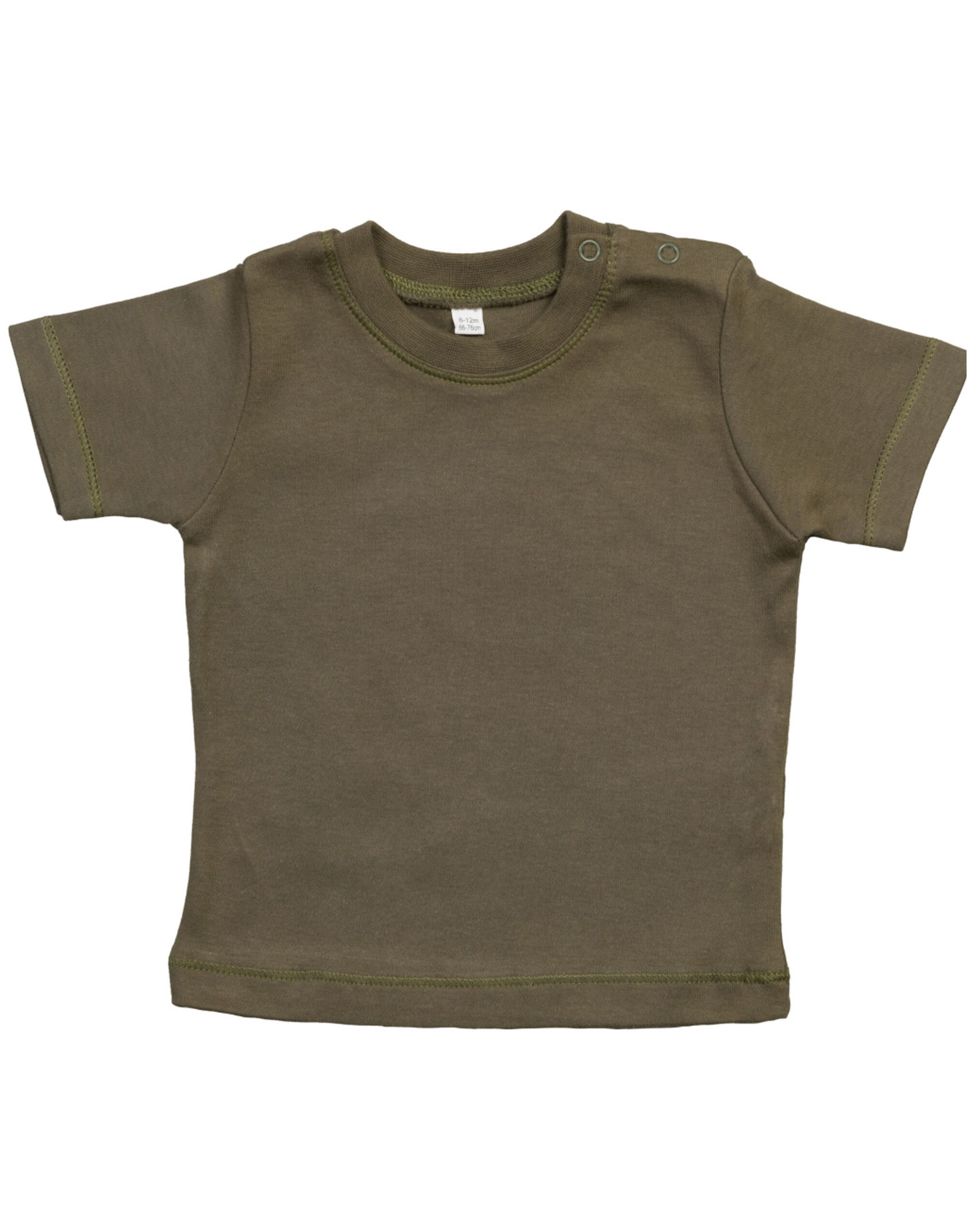 BZ02 Baby T Organic Camouflage Green