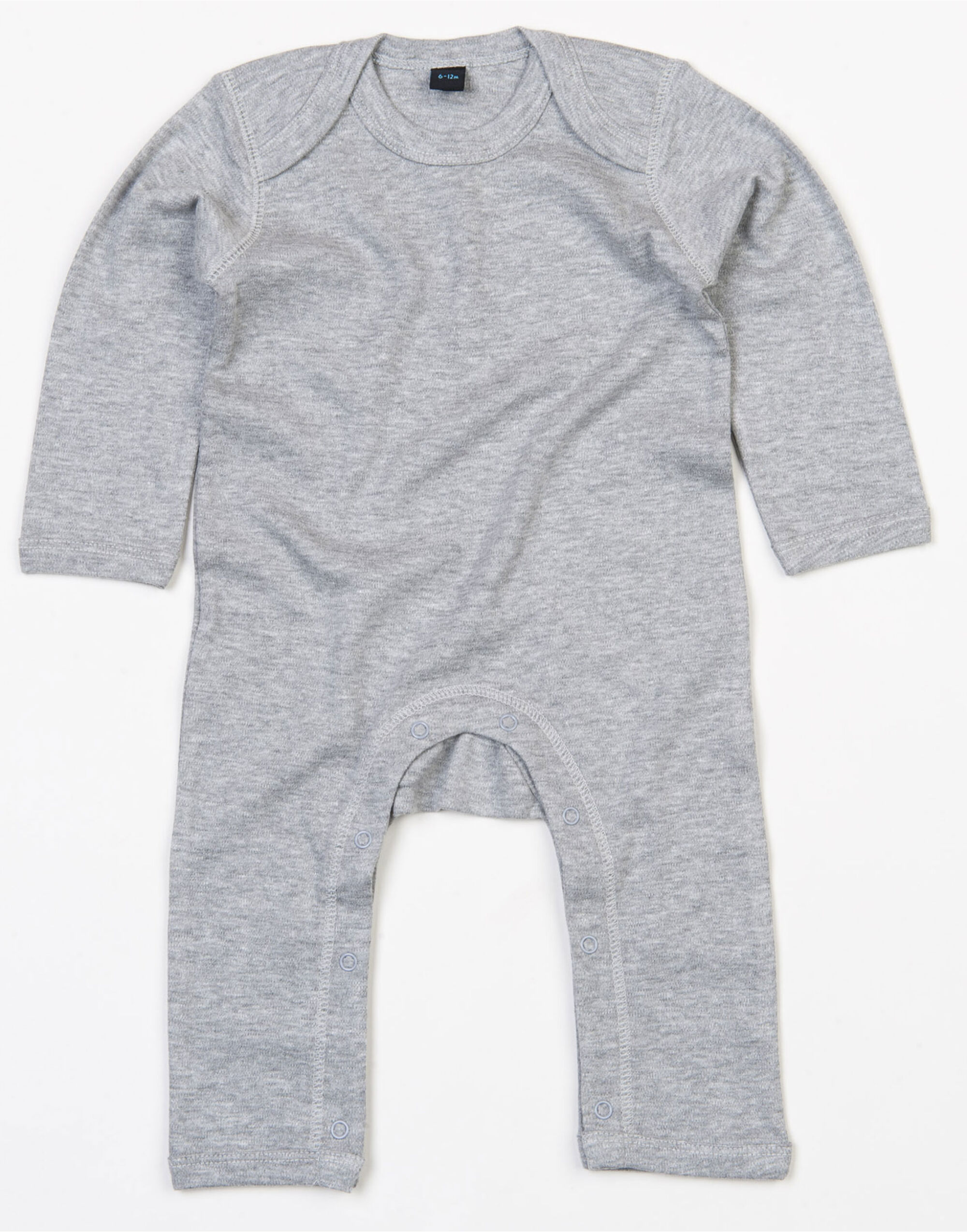 BZ13 Baby Rompasuit Heather Grey Melange