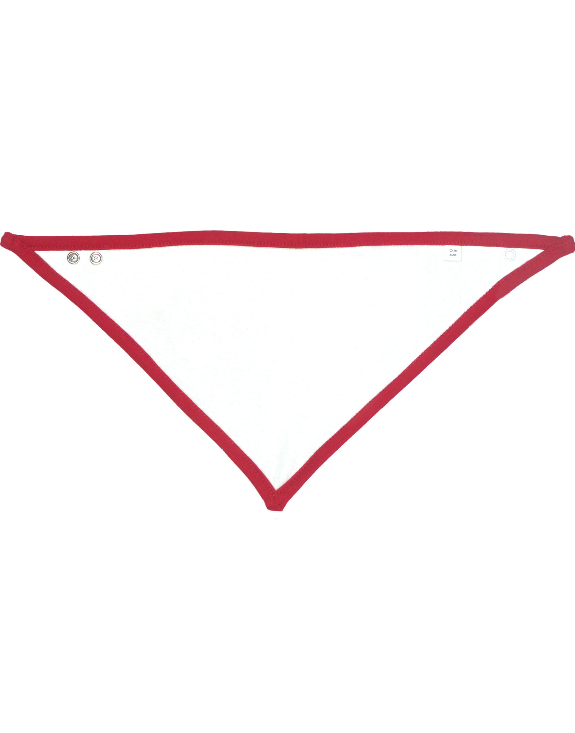 BZ23 Bandana Bib White/Red