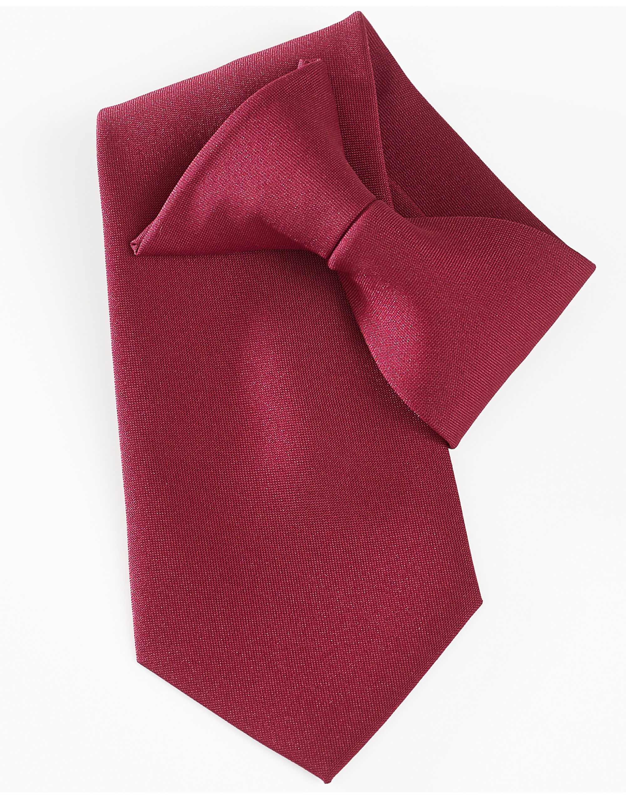 CT01 Clip-On Tie Burgundy
