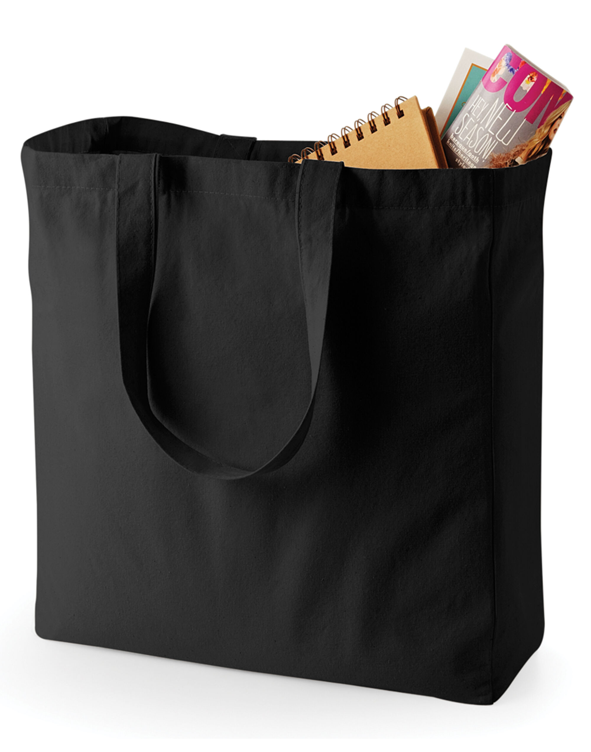 QD23 Canvas Classic Shopper Black
