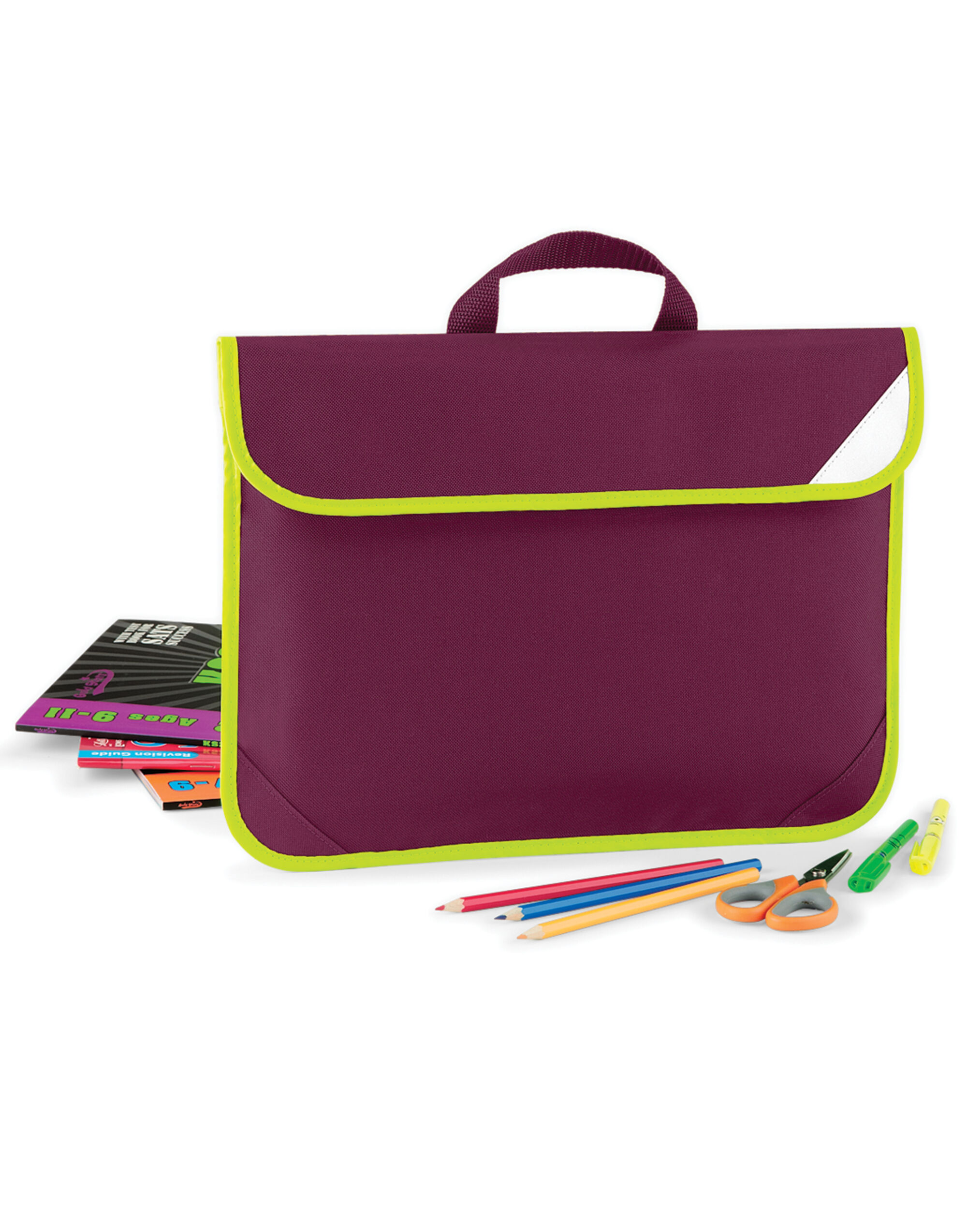 QD452 Enhanced-Viz Book Bag Burgundy